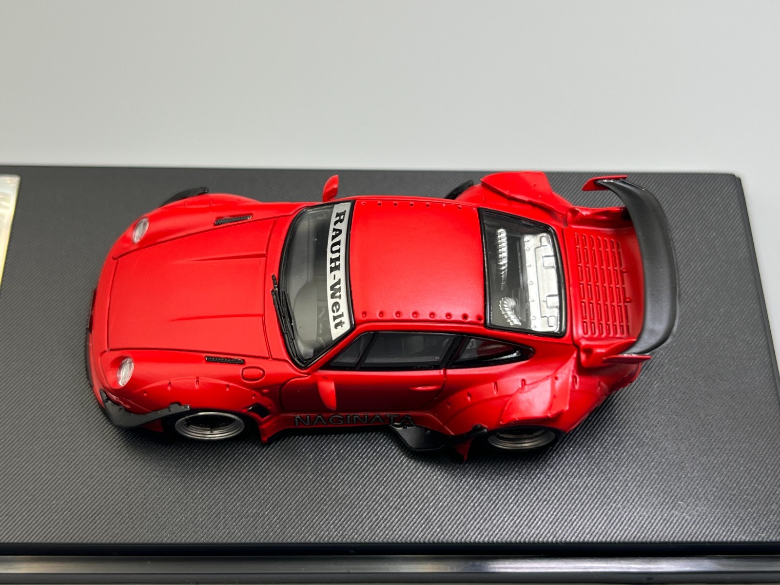 RWB Porsche 911 993 “Naginata” Matte Red Widebody Street Weapon 1/64 scale