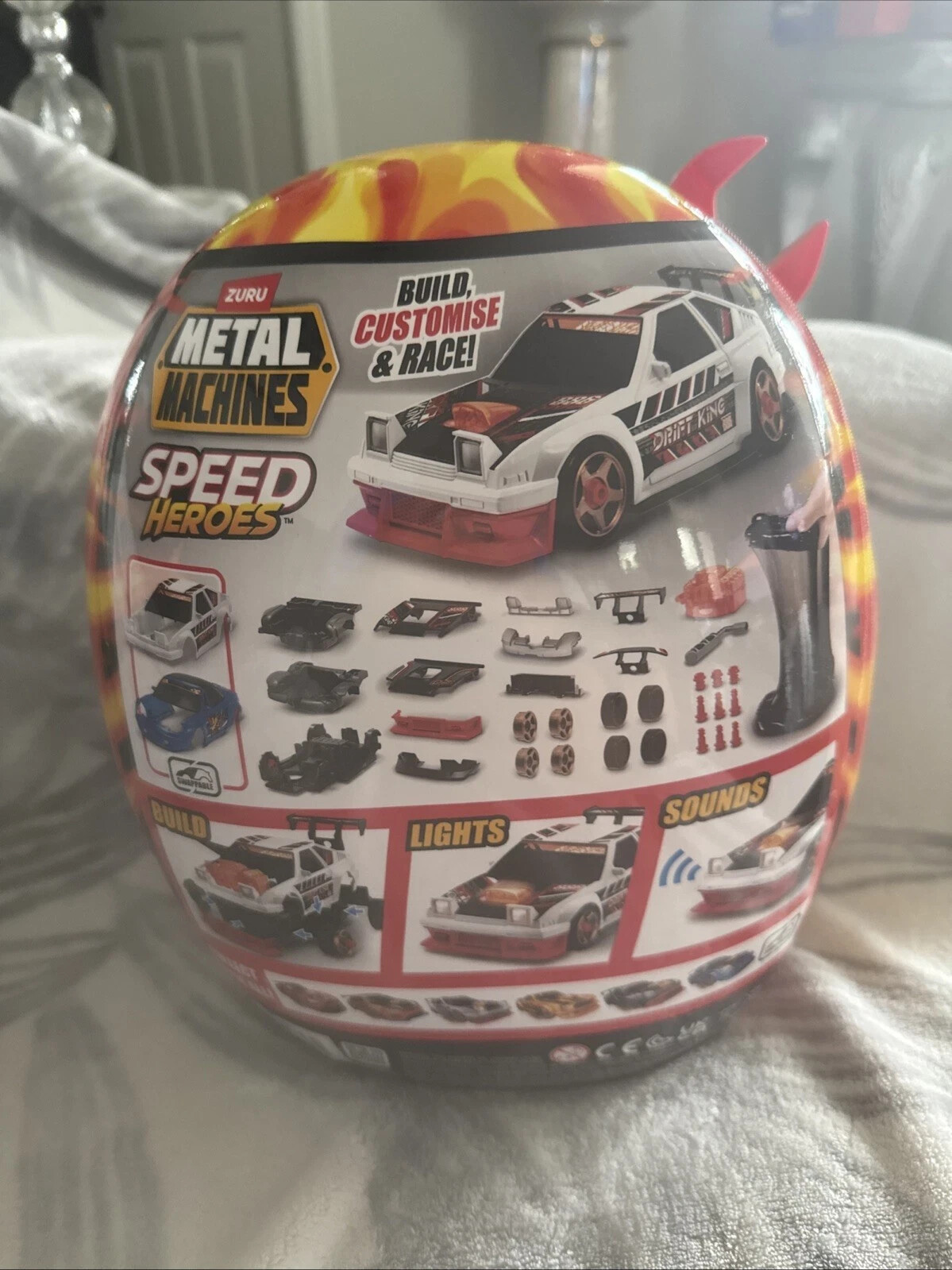 Metal Machines Speed Heroes Red Zuru 20+ Surprises Build Your Car 2 new