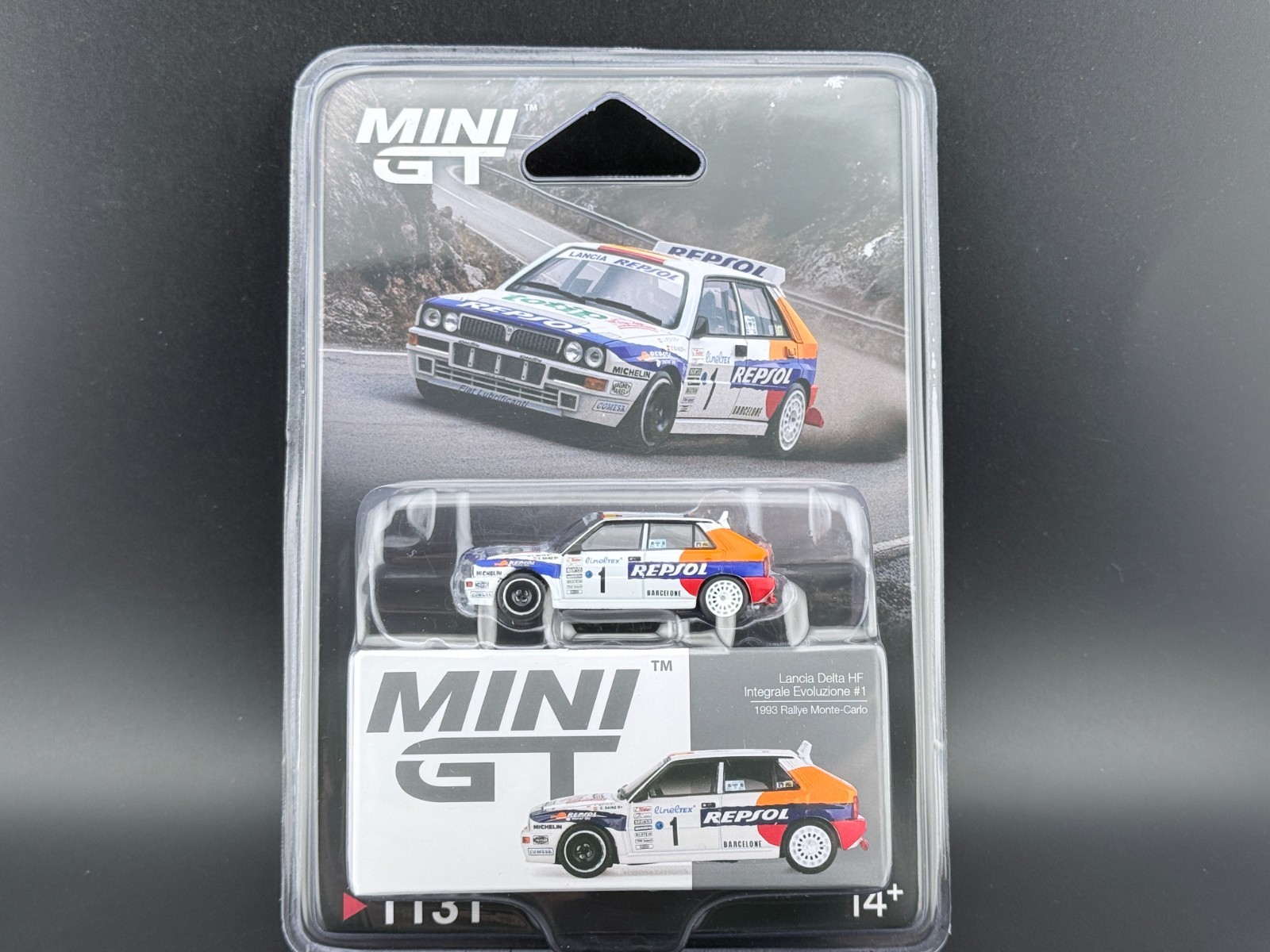 Mini GT Lancia Delta HF Integrale Evoluzione #1 1993 Monte Carlo #1131 1/64