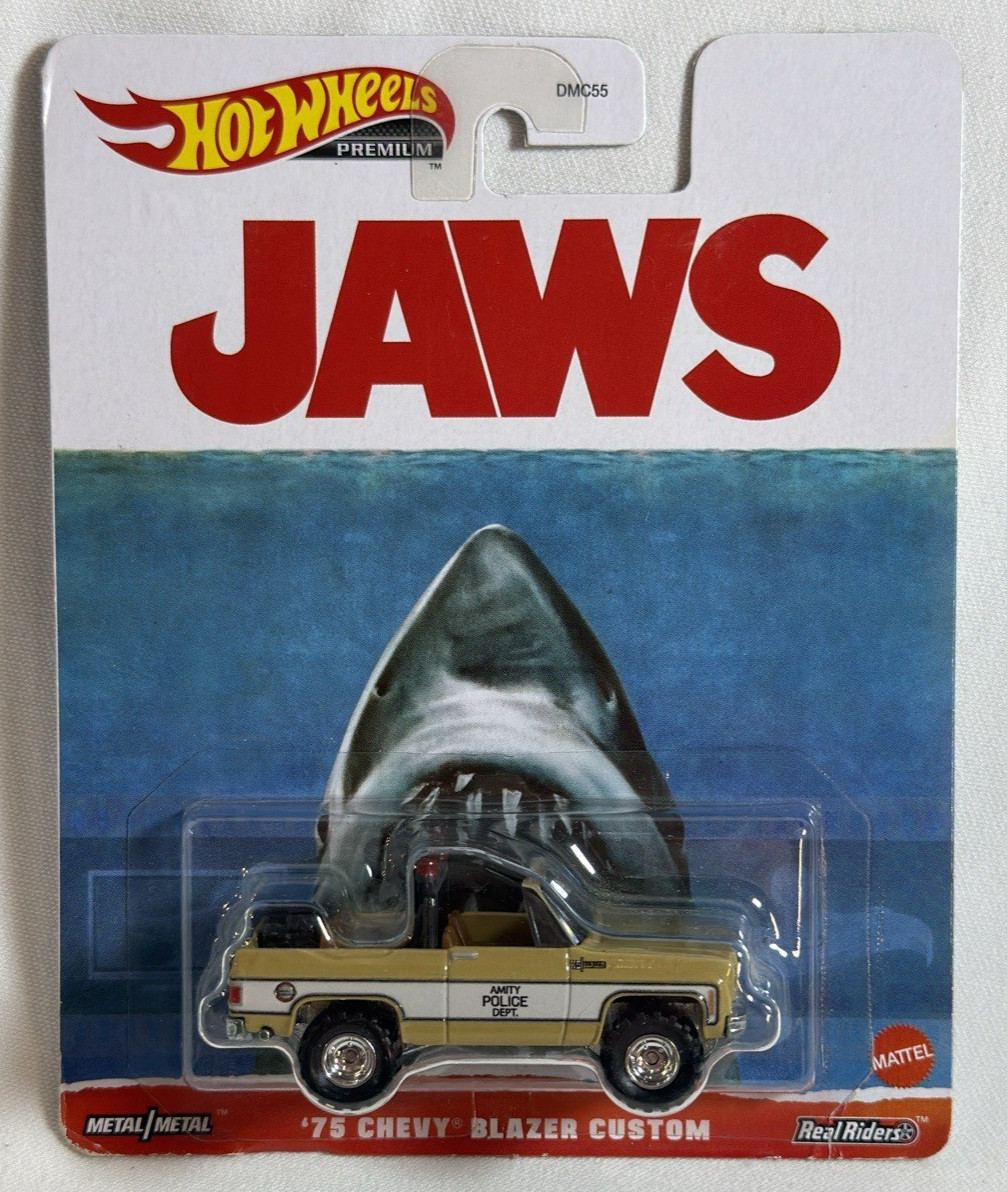2023 Hot Wheels Jaws Movie 1975 Chevy Blazer Custom Truck Amity Police Dept.