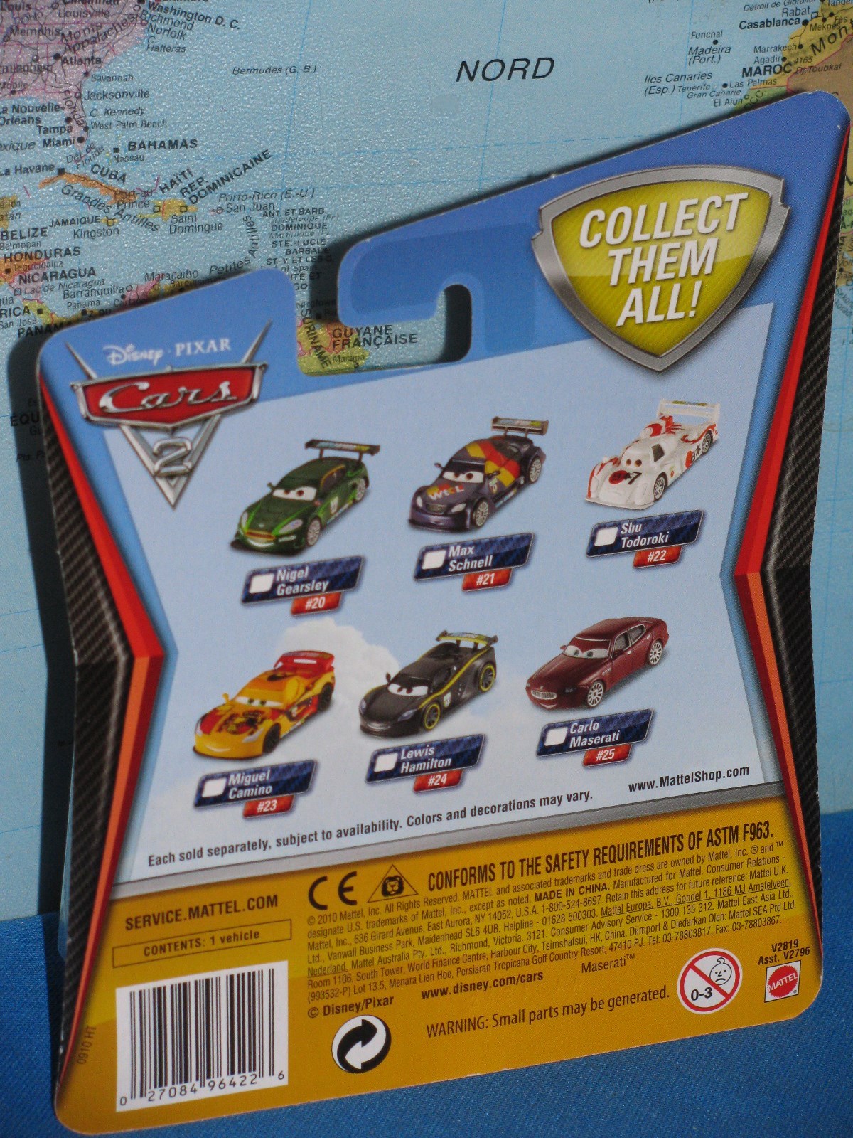 DISNEY PIXAR CARS 2 LEWIS HAMILTON #24 ***BRAND NEW & VHTF***
