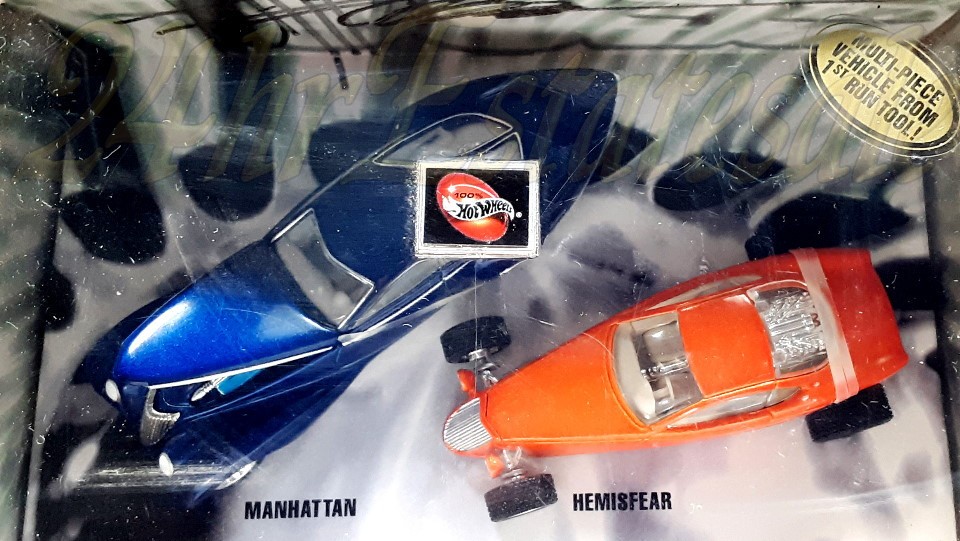 HOT WHEELS 100% Foose Designs Hemisfear Manhattan Gangsta Limo 2 CAR SET☑️ITOUT!