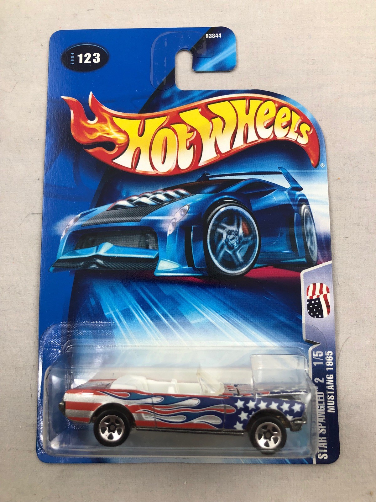 Hot Wheels 2004 #123 Star Spangled 2 Mustang 1965