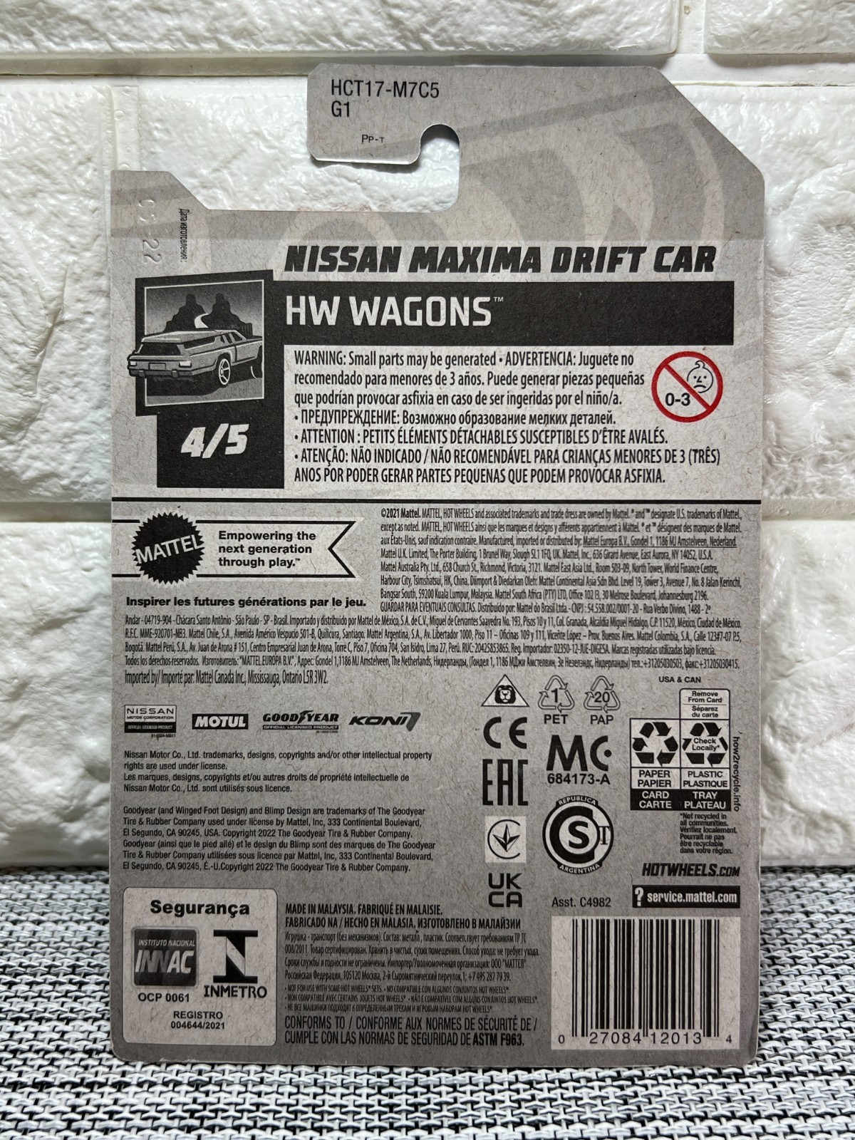 Hot Wheels HW Wagons 4/5 Nissan Maxima Drift Car 214/250 Motul Beige