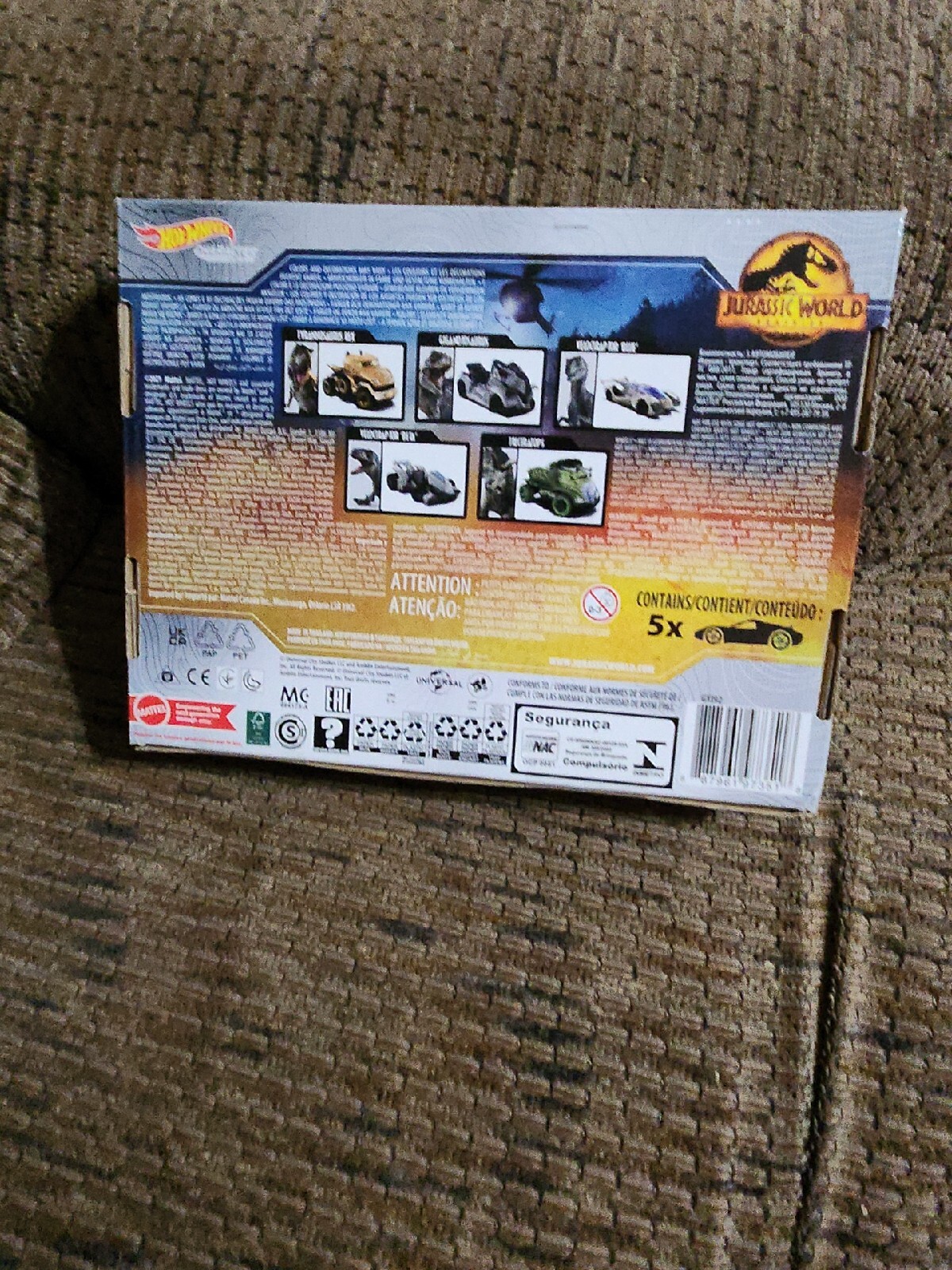 Hot Wheels Jurassic World Dominion Car Set Die Cast 1:64 – GYJ92