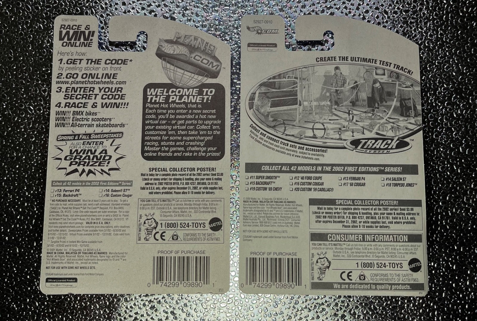 CUSTOM COUGAR HOT WHEELS FIRST EDITIONS LOT OF 2 – NEW MODELS