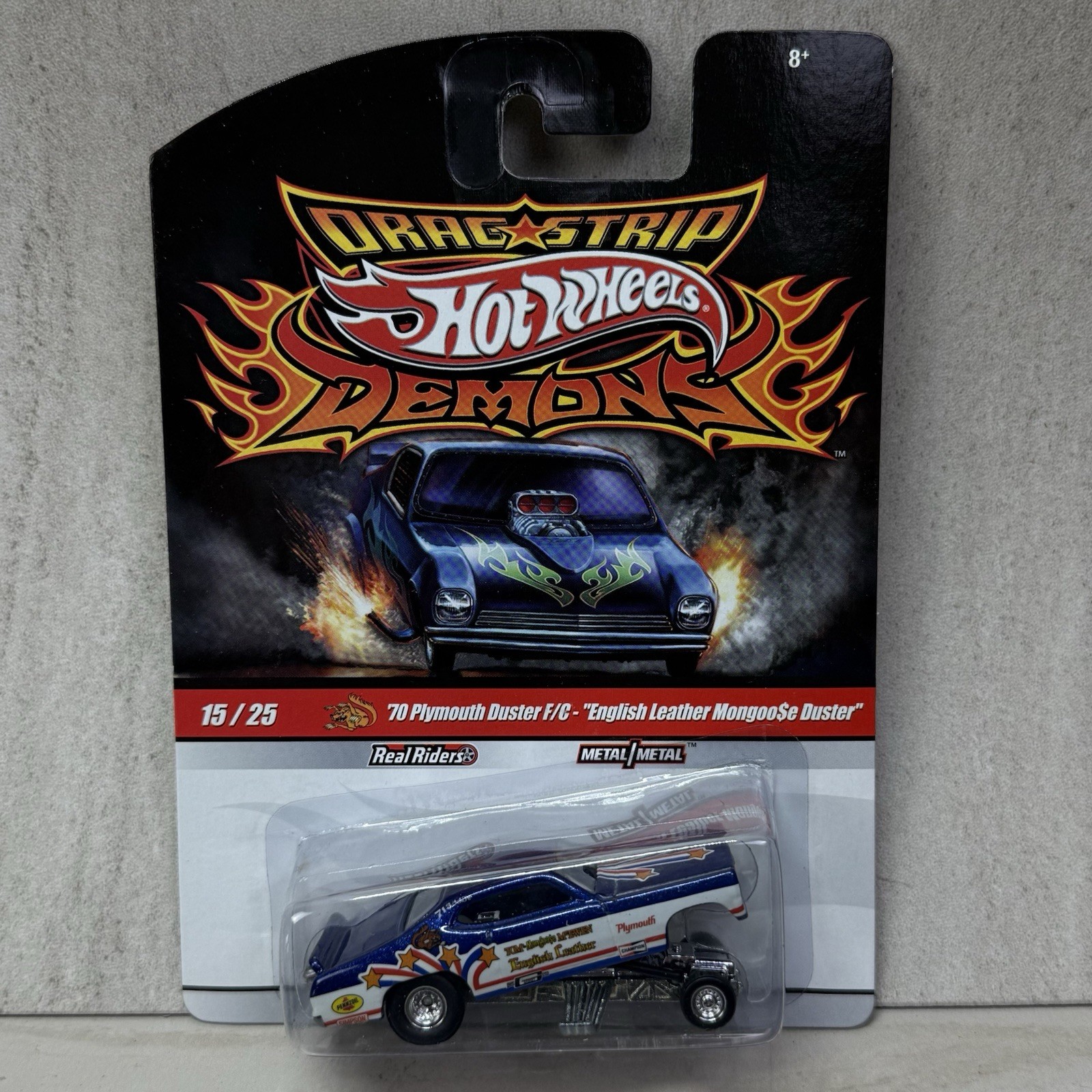 Hot Wheels 70 Plymouth Duster F/C English Leather Mongoose Drag Strip Demons Car