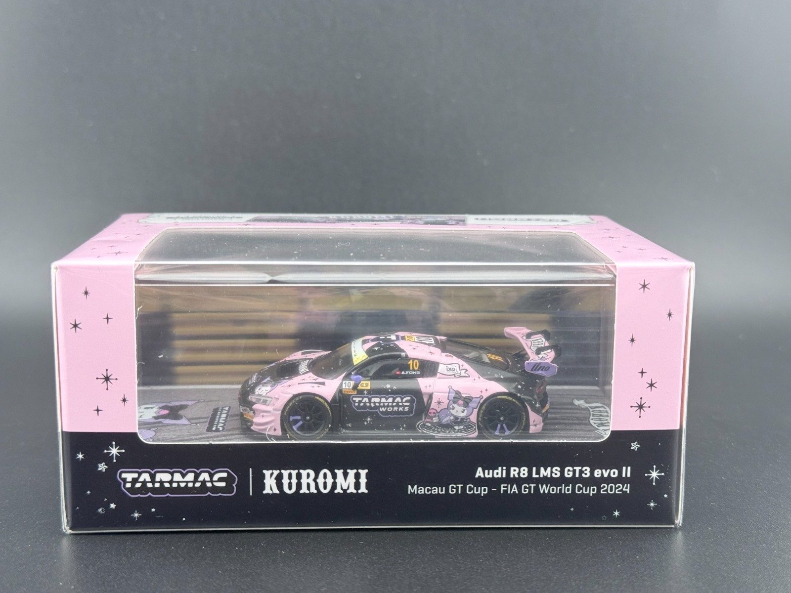 Tarmac Works Audi R8 LMS GT3 evo II Kuromi Uno Racing Macau GT Cup FIA GT 1/64