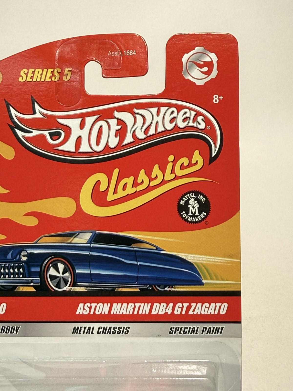 Hot Wheels Classics Series 5 – Aston Martin DB4 GT Zagato, Red w/Lace Wheels