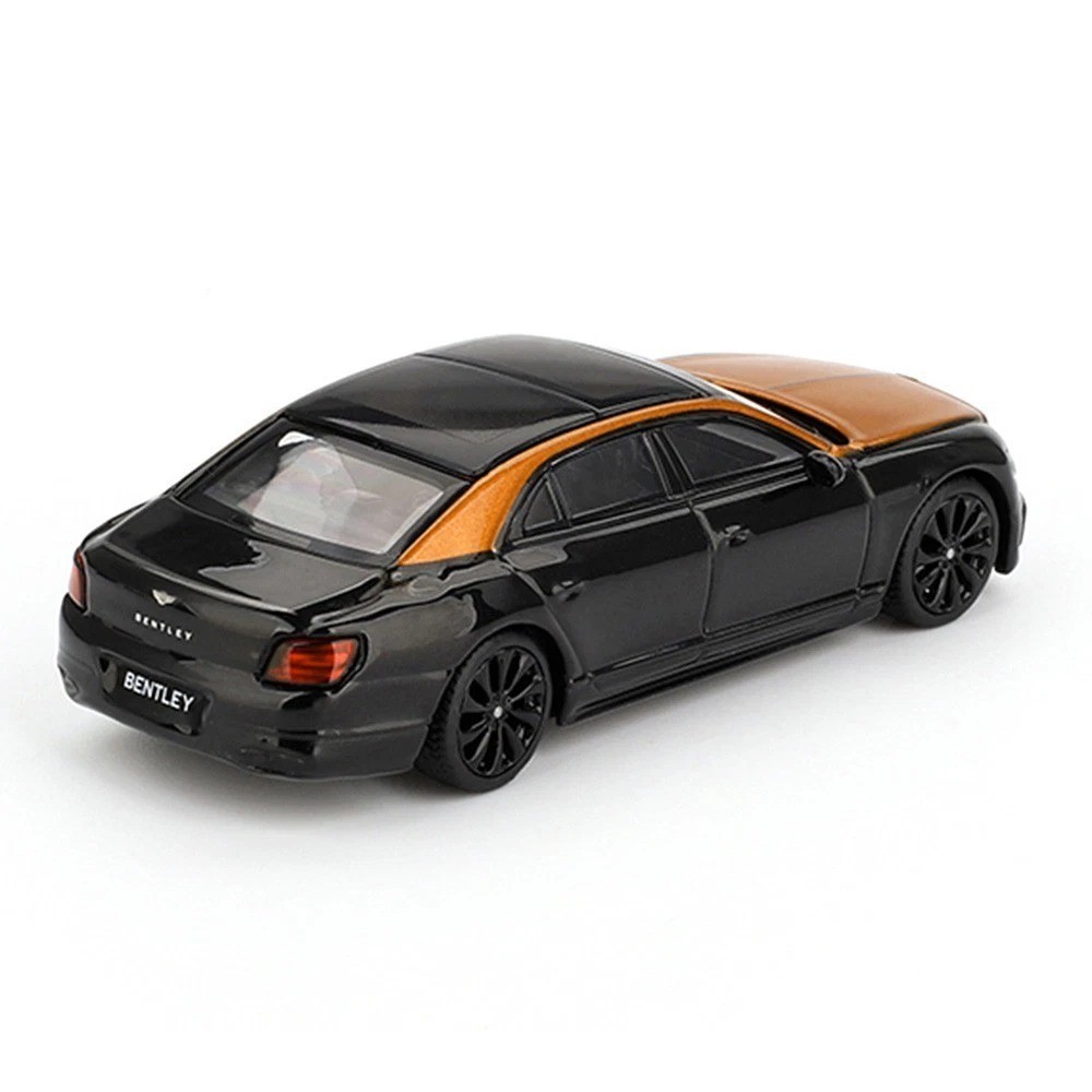 MINI GT 1:64 Bentley Flying Spur Orange Flame / Onyx Black Model MGT00991-P11