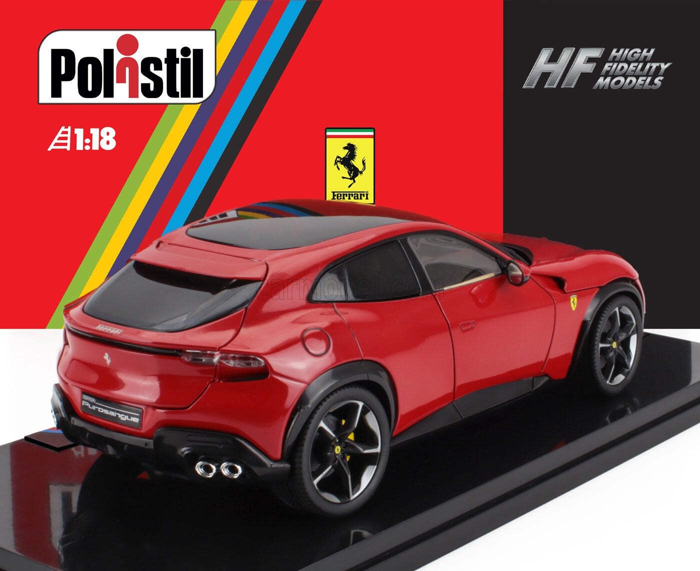 Polistil 2022 Ferrari Purosangue Rosso Corsa (Red) High Fidelity W/ DISPLAY 1:18