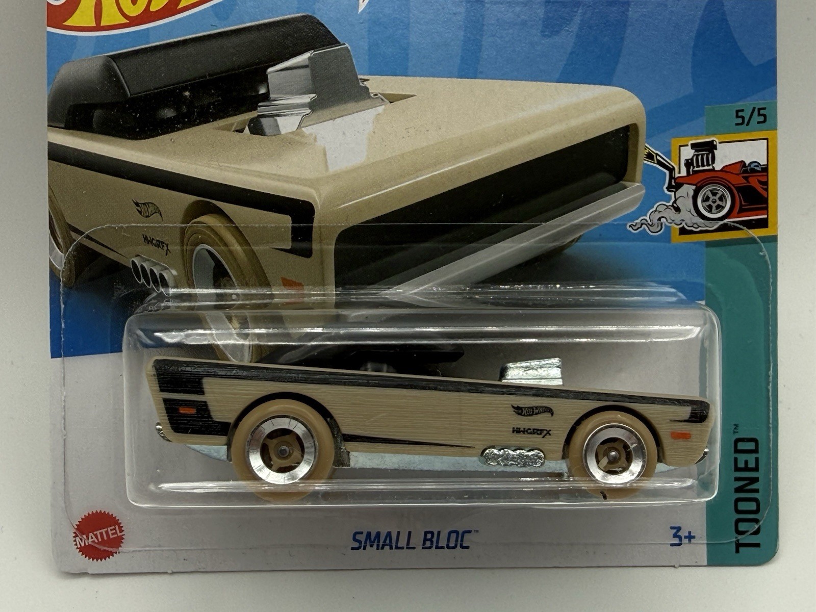 Hot Wheels Short Card Small Bloc 228/250 Tooned 5/5 Black/Tan
