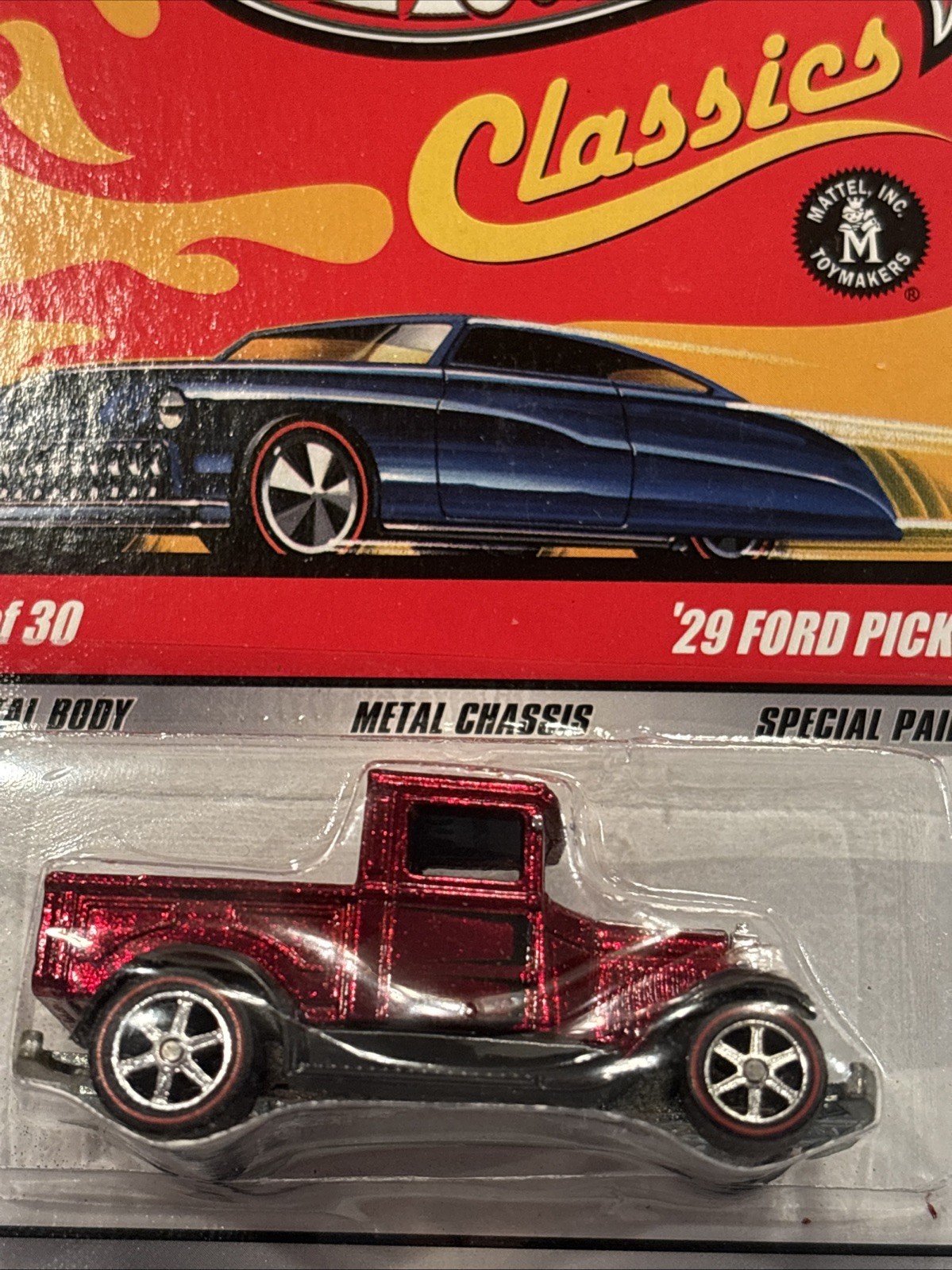 Hot Wheels Classics Series 5 ’29 Ford Pickup “RED CHASE” #18/30 Rubber Tires