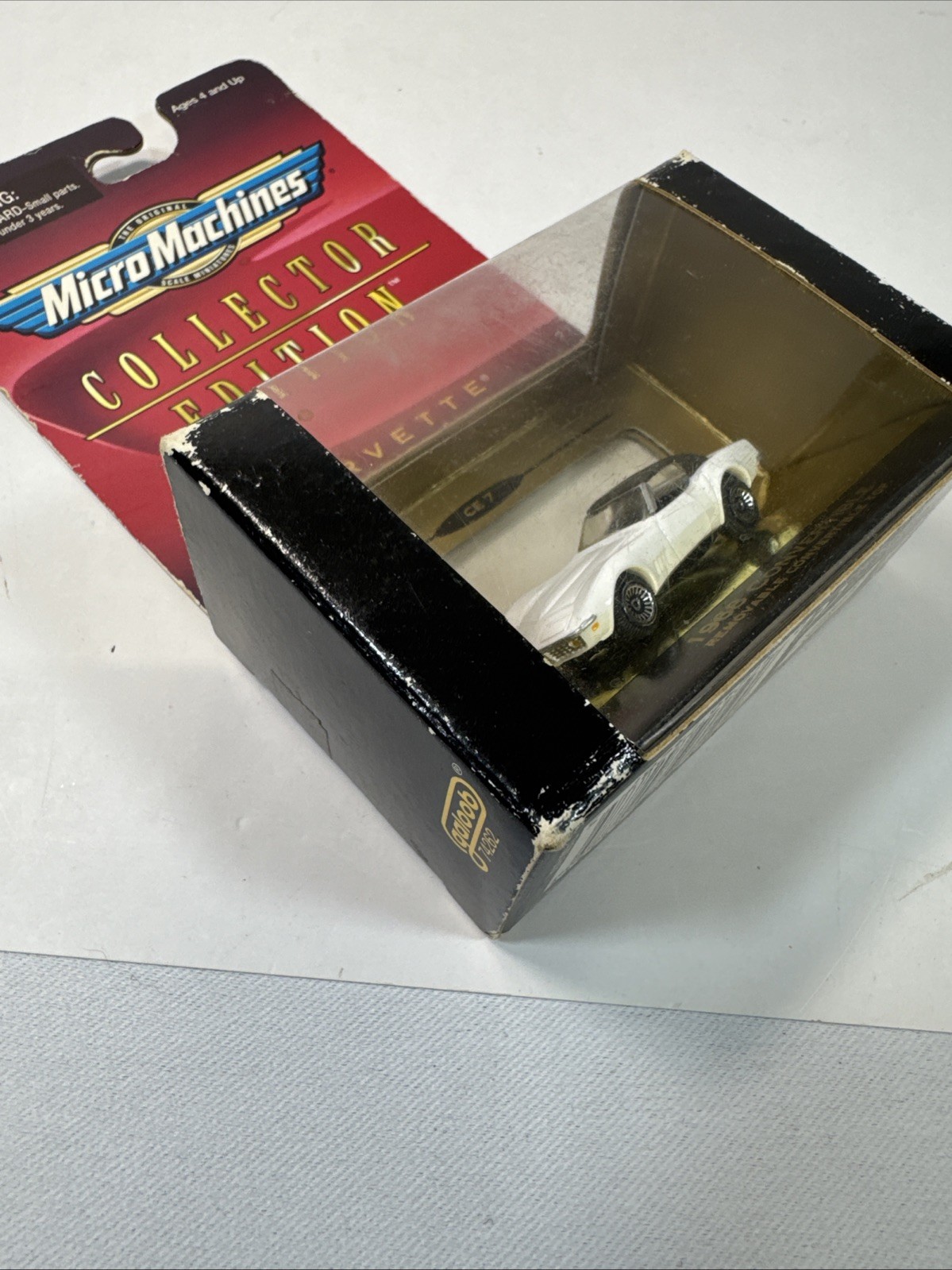 Micro Machines 68 Corvette Convertible Removable Top White New In Pkg