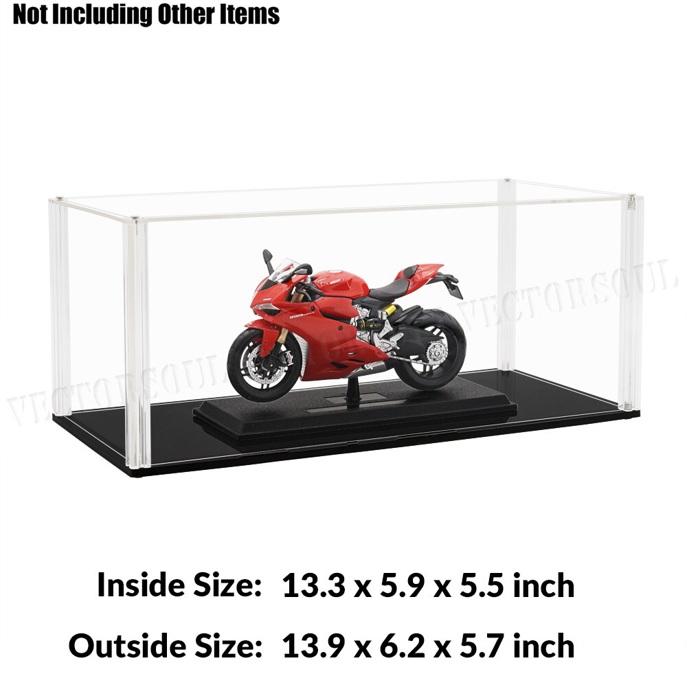 Sliding Door Acrylic Display Case Dustproof Box Action Figure 1/18 Diecast Large