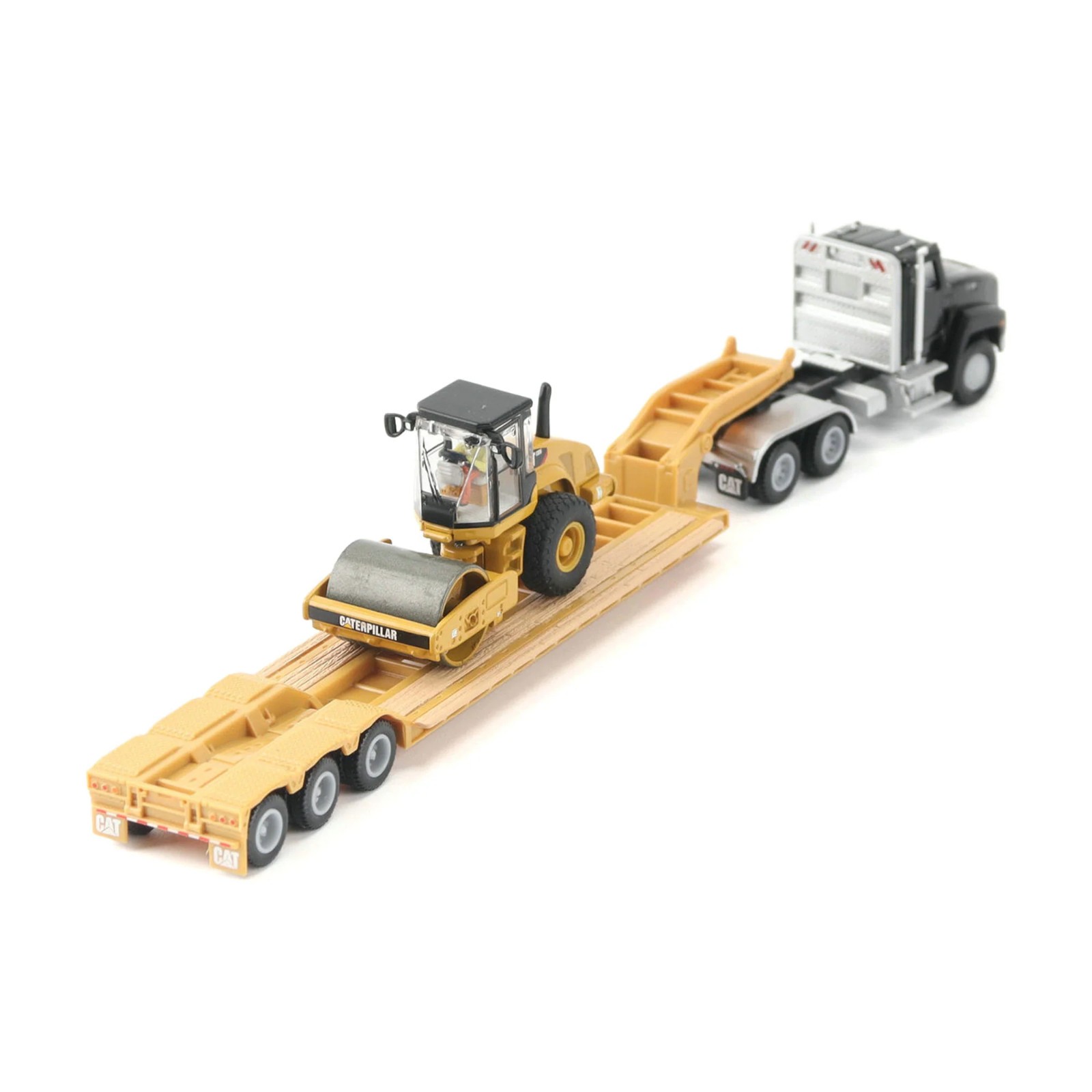 Diecast Masters Kenworth T880 Tractor Trailer & CAT Roller 1:87 Model 84425
