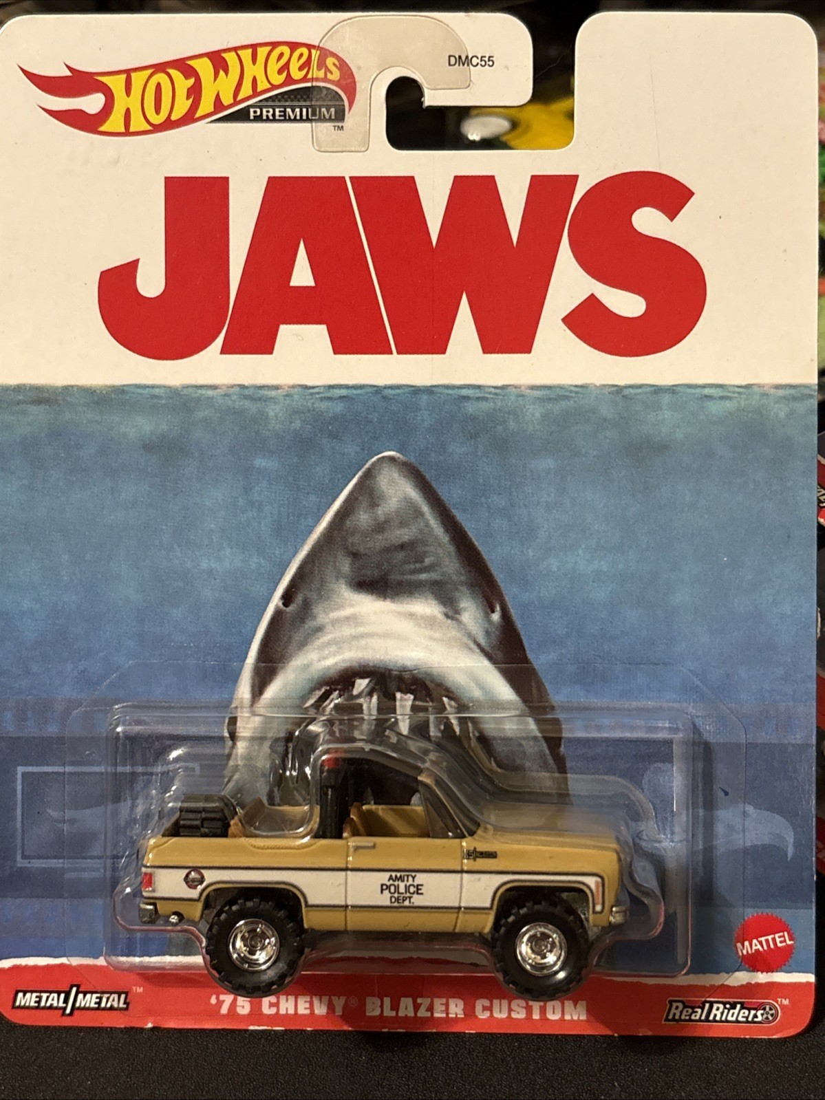 Hot Wheels Real Riders Premium Pop Culture Jaws ‘75 Chevy Blazer Custom