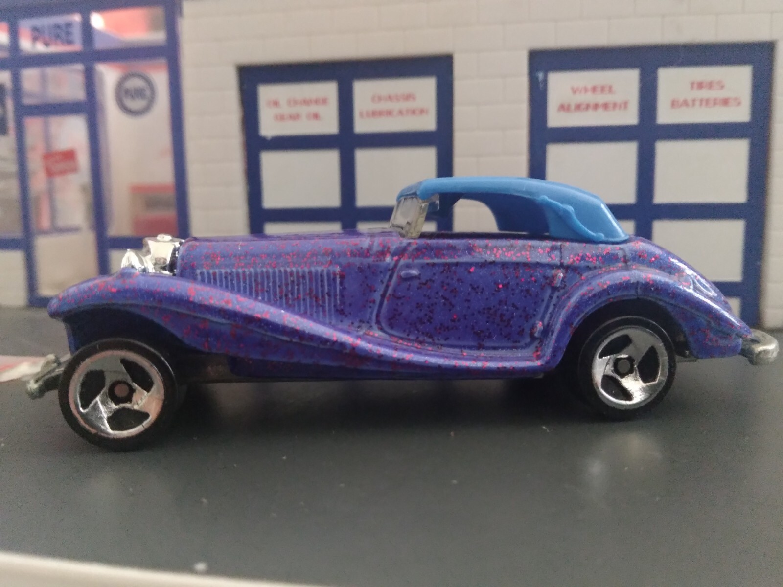 HOT WHEELS #164 Mercedes 540K Blue 5SP Loose