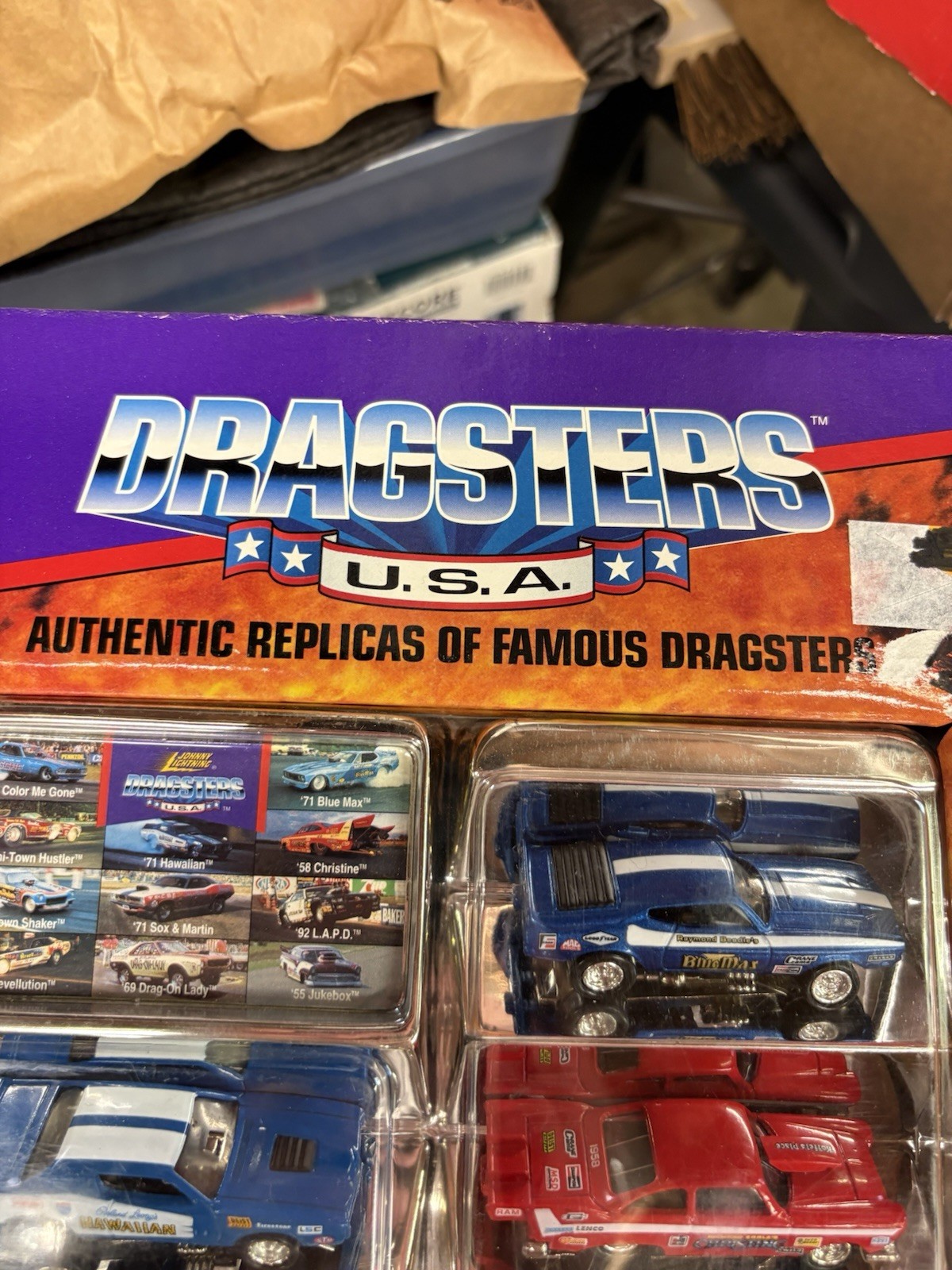 JOHNNY LIGHTNING DRAGSTERS USA DIE CAST 11 CAR SET COLLECTORS EDITION 1996