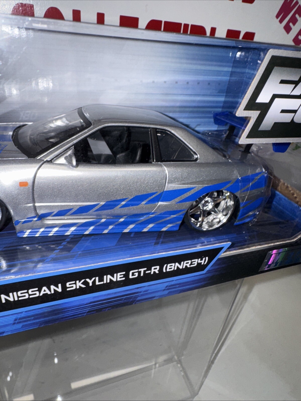 Fast And Furious Brian’s Nissan Skyline GT-R Hard Top Jada Diecast Car 8″ 1:24