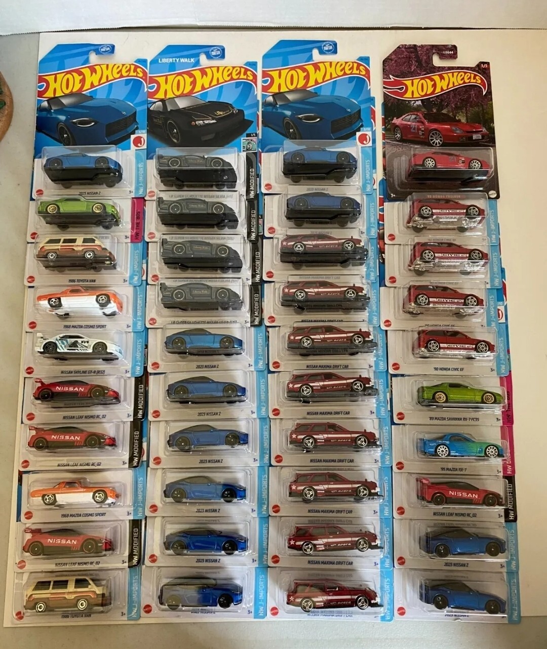 JDM HOT WHEELS GRAB BAG LOT OF 6 RANDOM PULLED JDM NISSAN,HONDA,TOYOTA,MAZDA