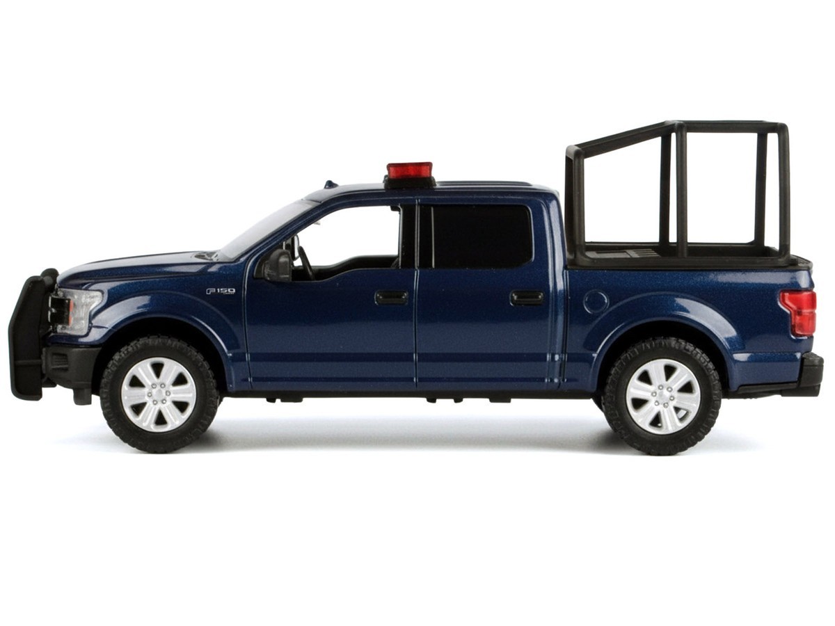 MOTORMAX 2019 FORD F-150 LARIAT CREW CAB 1/27 with STAND CAGE DARK BLUE 79543