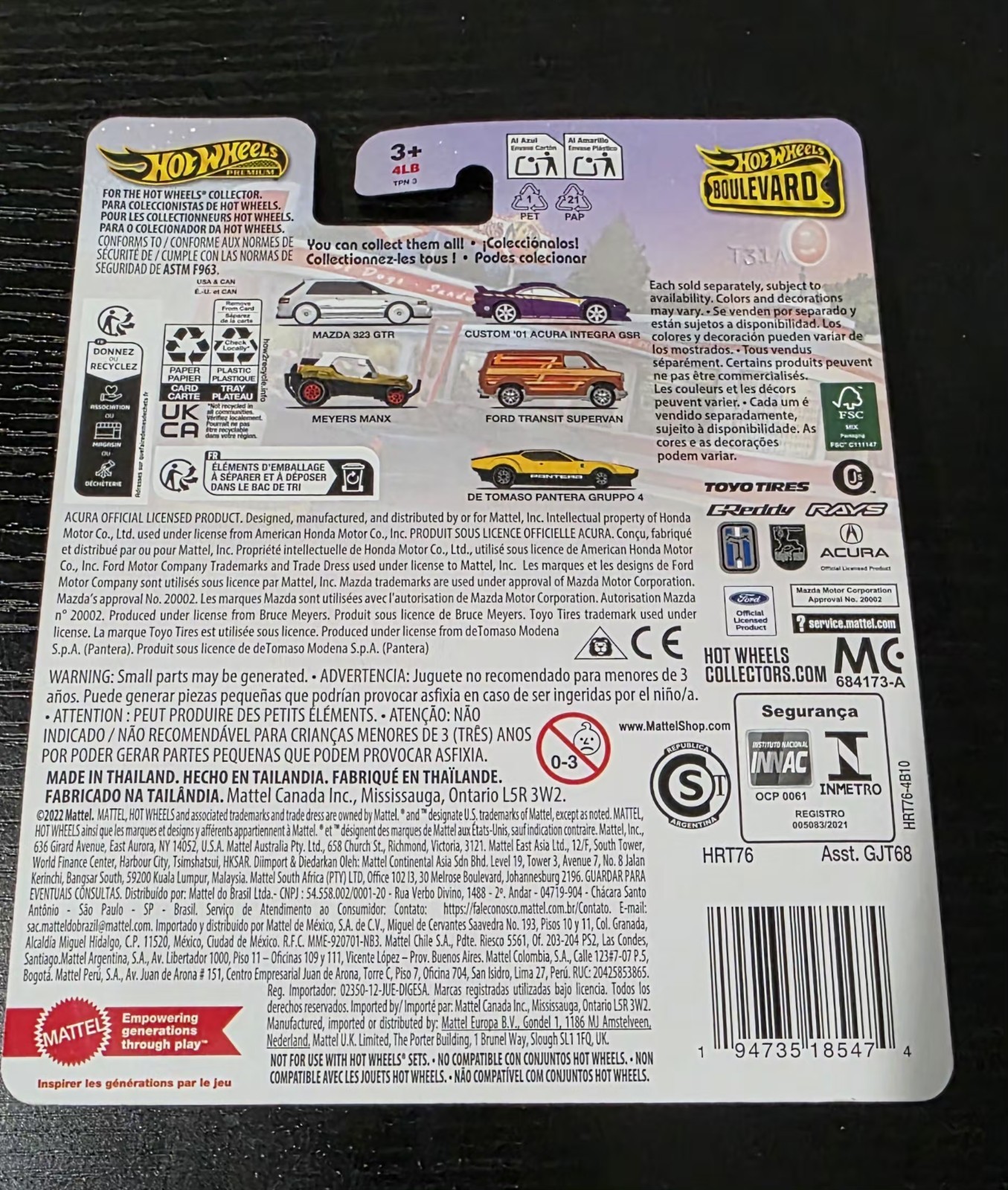 ☀️ Hot Wheels Premium Boulevard Ford Transit Supervan #109 Real Riders ☀️