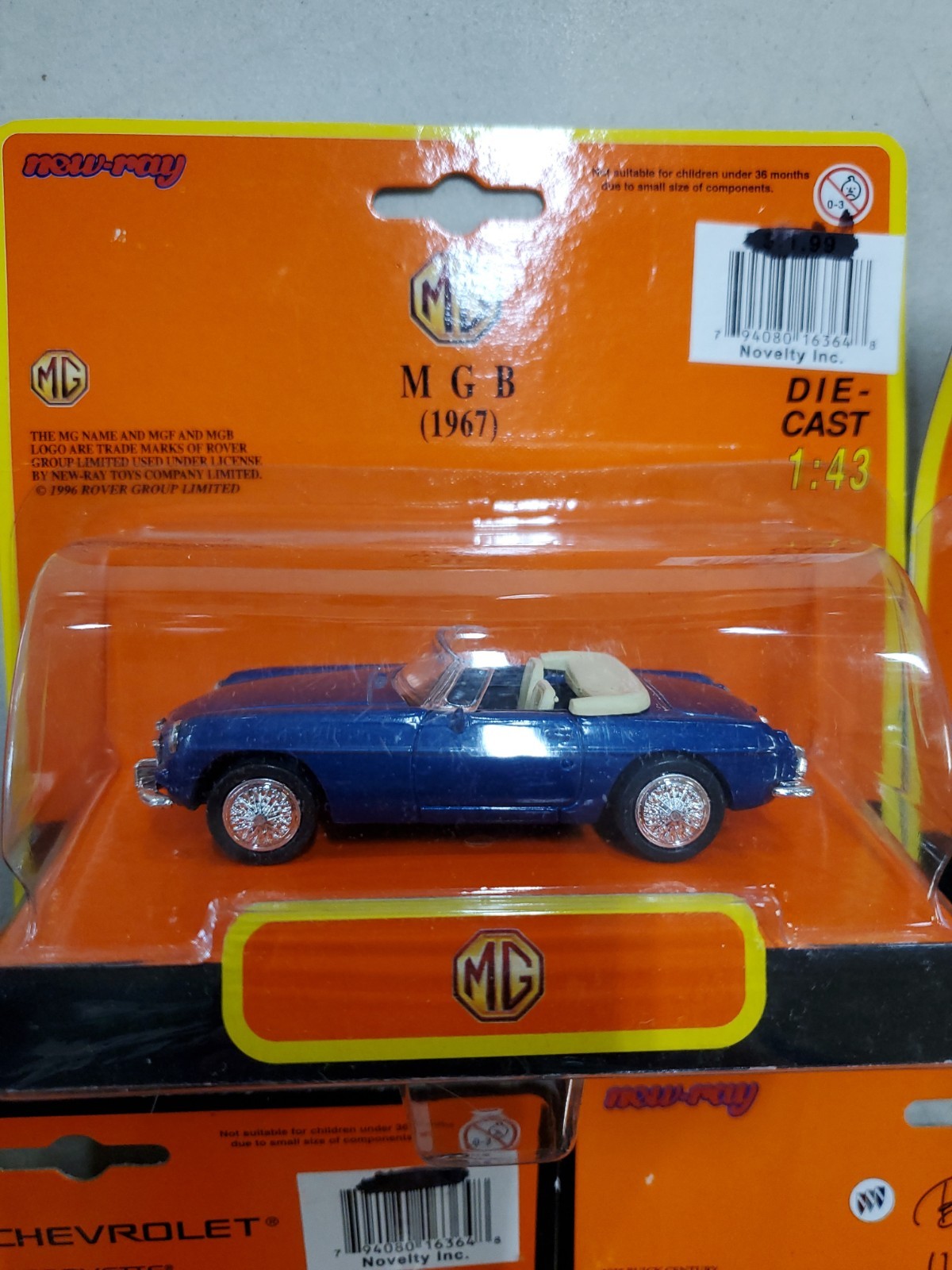 7 NEW RAY 1:43 Diecast Toy Set 185