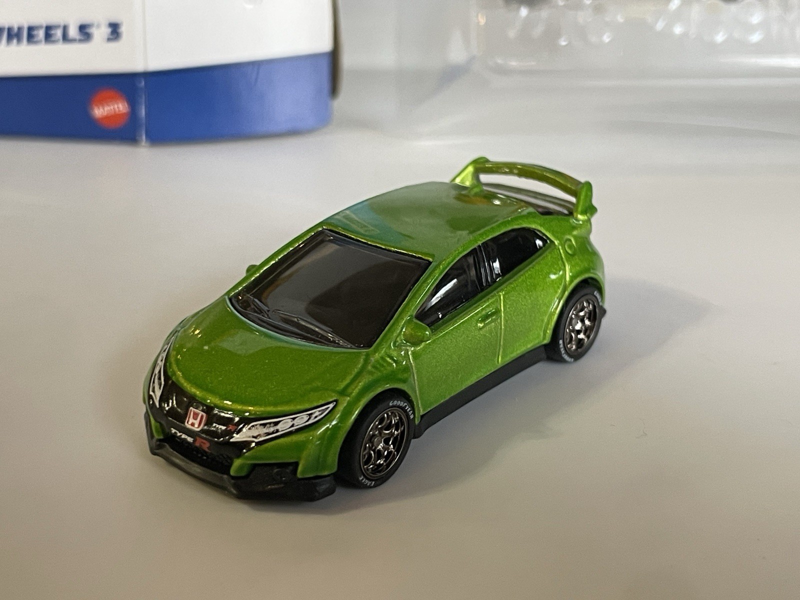 Hot Wheels Ronin Run Honda Civic Type R + CUSTOM 3 Pack (wheel swaps)
