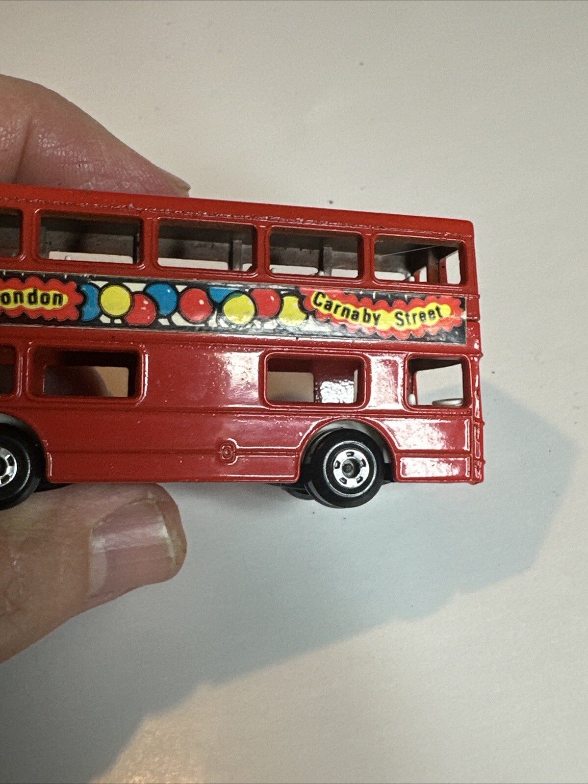 Matchbox Lesney Superfast No.17 “Swinging London 1972 The Londoner Black Bottom