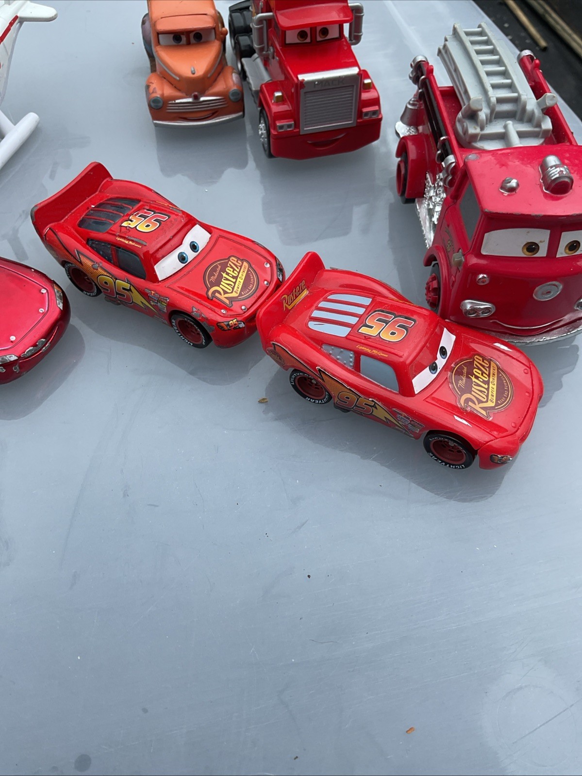 Disney Pixar Cars Lot Of 16 Diecast And Miscellaneous Ba11