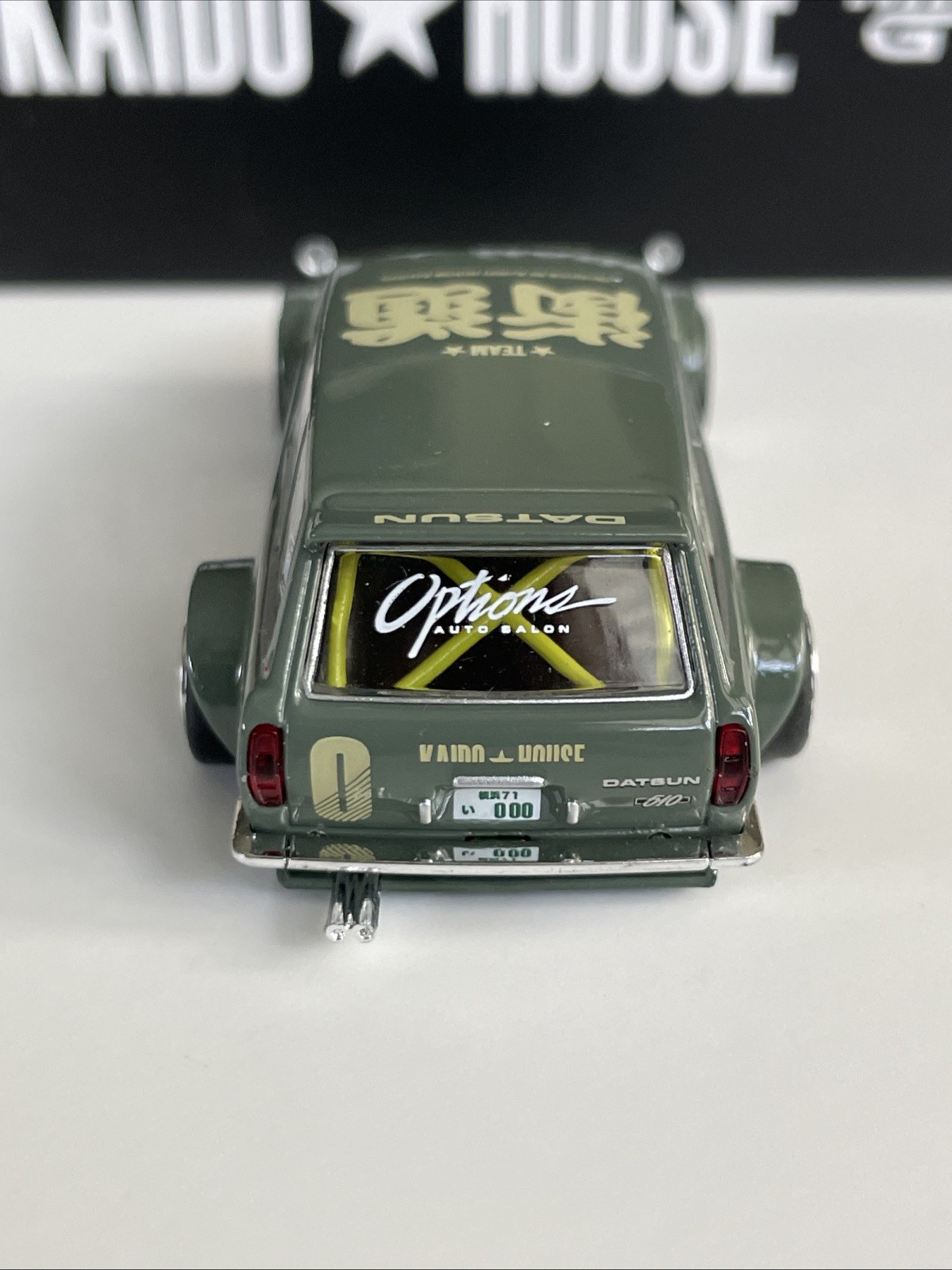 2022 Mini GT Kaido House 010 Datsun 510 Wagon Green KHMG010 (Open Box) 1:64