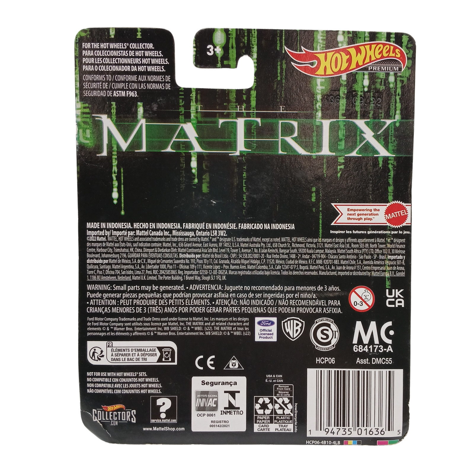1964 Lincoln Continental “Matrix” 2022 Hot Wheels Retro Entertainment DMC55-957M