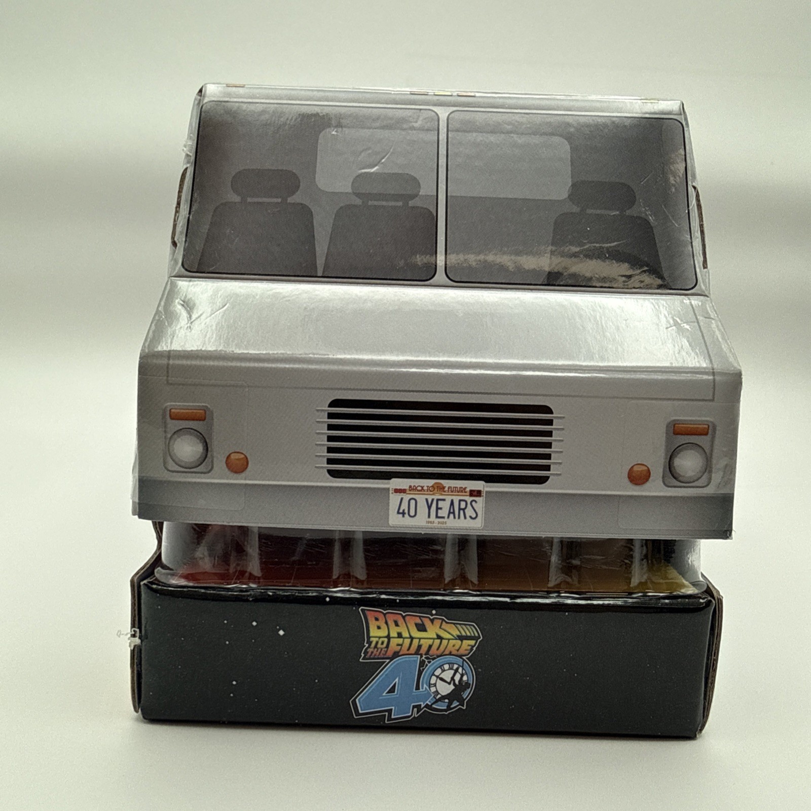 Jada Back to the Future 40th Frost DeLorean 1:32 Doc Brown Van Box