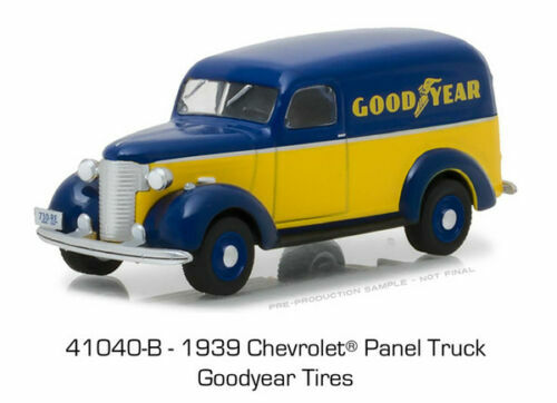 GREENLIGHT 1:64 RUNNING ON EMPTY 4 1939 CHEVROLET PANEL TRUCK GOODYEAR 41040-B