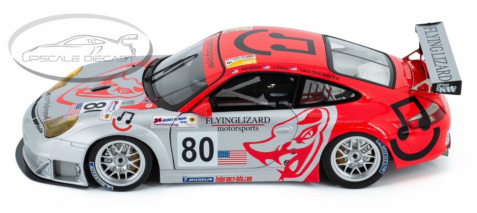 Minichamps 1/18 Porsche 911 GT3 RSR Flying Lizard Le Mans 24hr 2006 Brand New