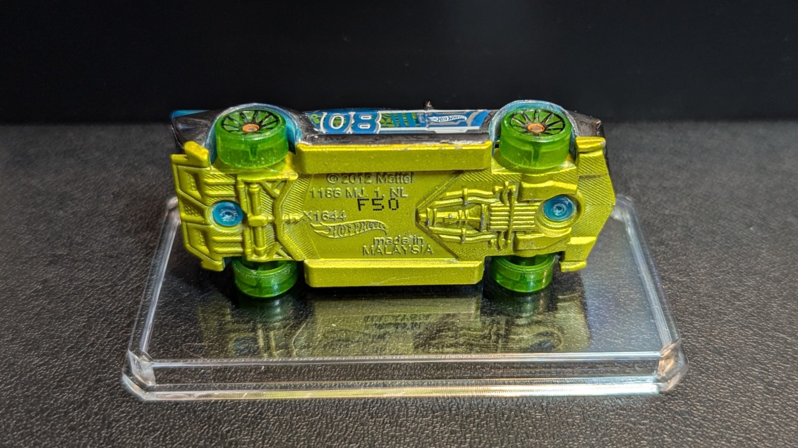 2013 Hot Wheels HW Race #173 Drift Rod Black and Clear Blue