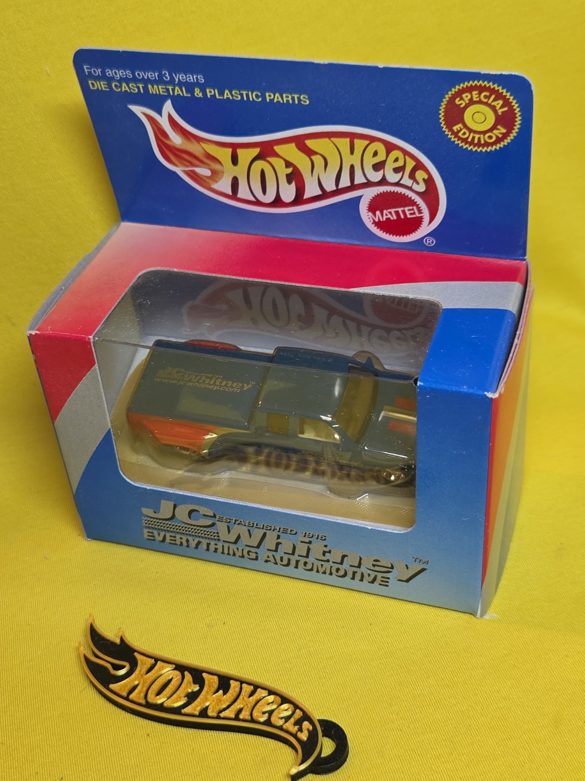 Hot Wheels JC Whitney Chevy C3500 Dually in Blue Real Riders Sealed & Gift🔥48