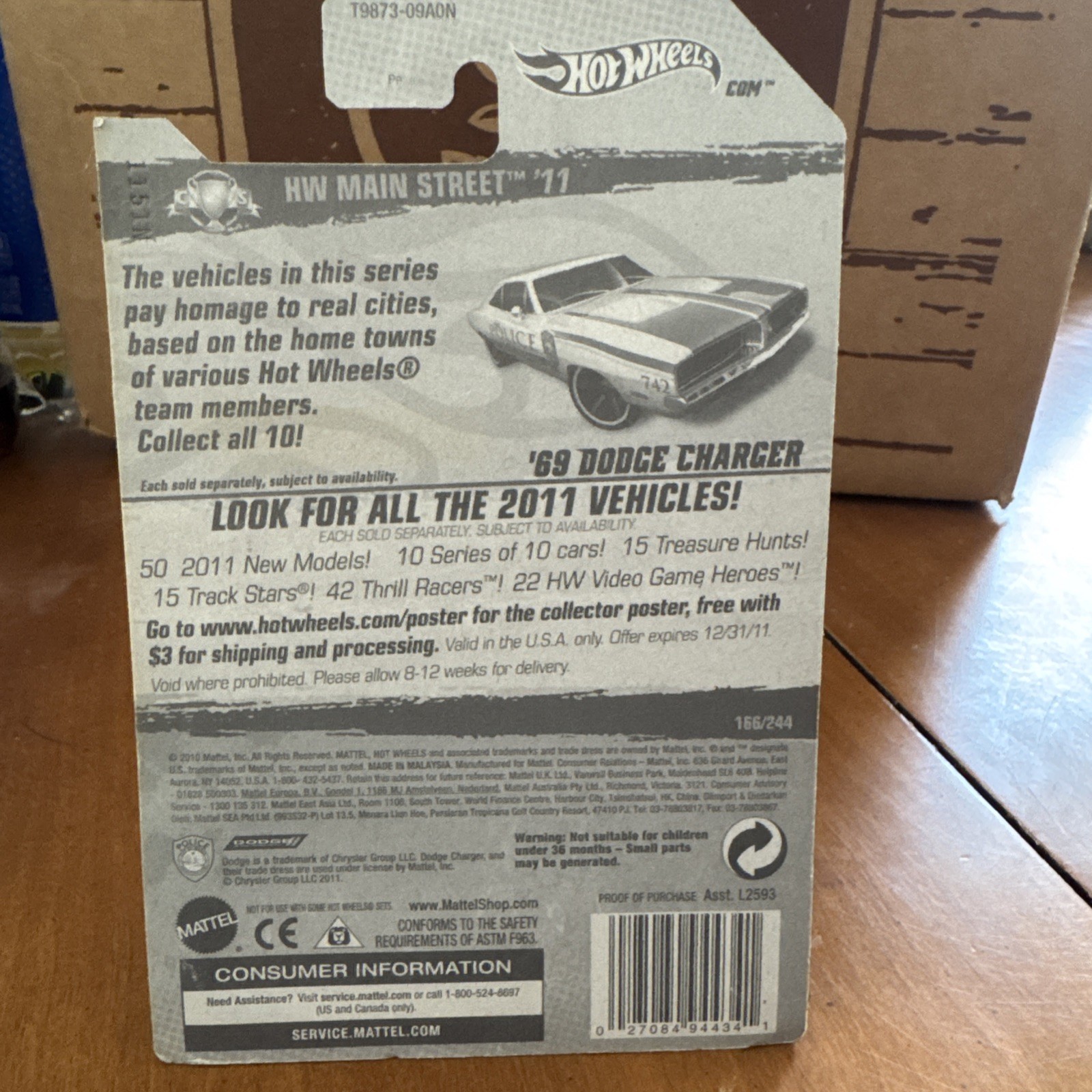 (2) Hotwheels HW Main Street Police Cars Read Description