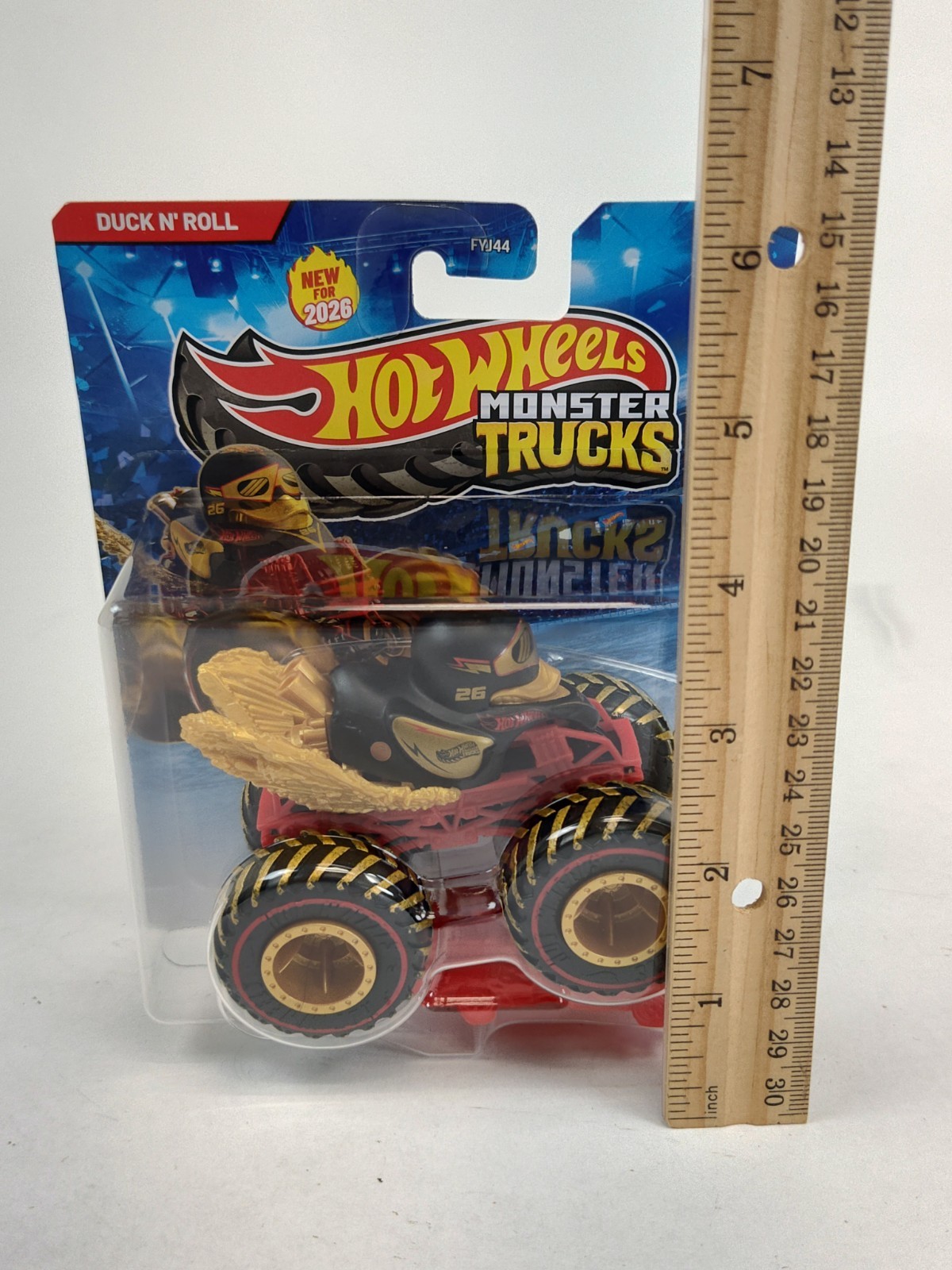 Treasure Hunt Hot Wheels Monster Trucks 2026 Duck N’ Roll Die-Cast Metal Body