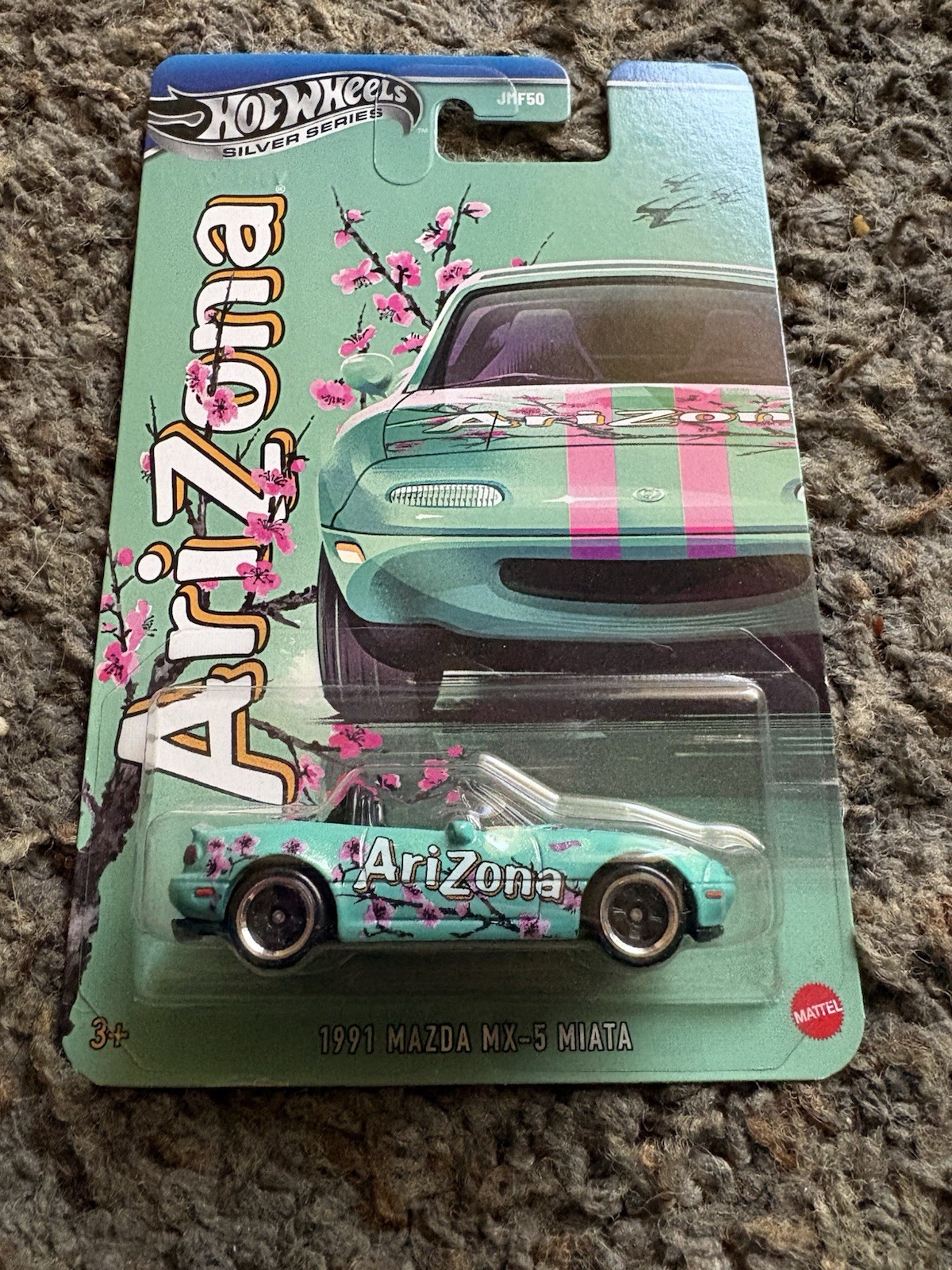 Hot Wheels Silver Series 1991 Mazda MX-5 Miata Arizona Tea 1:64 Diecast Car