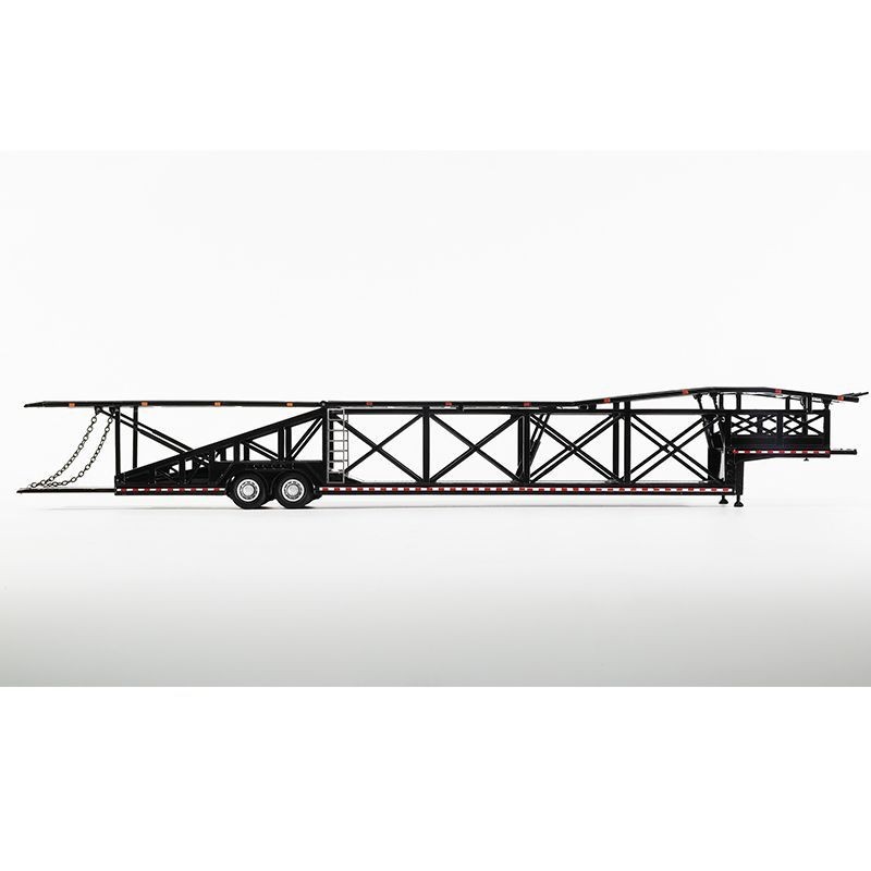 GCD 1:64 Diecast Car Carrier Trailer 10-Unit Loading Black Blue Metal Model