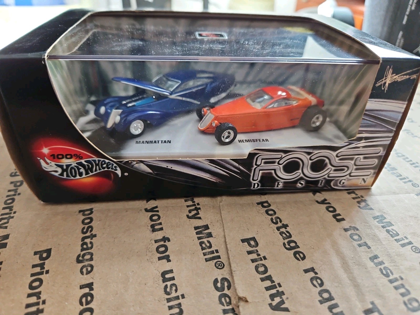100% Hot Wheels Foose Designs Manhattan & Hemisfear Diecast Cars 1:64 Scale 2001