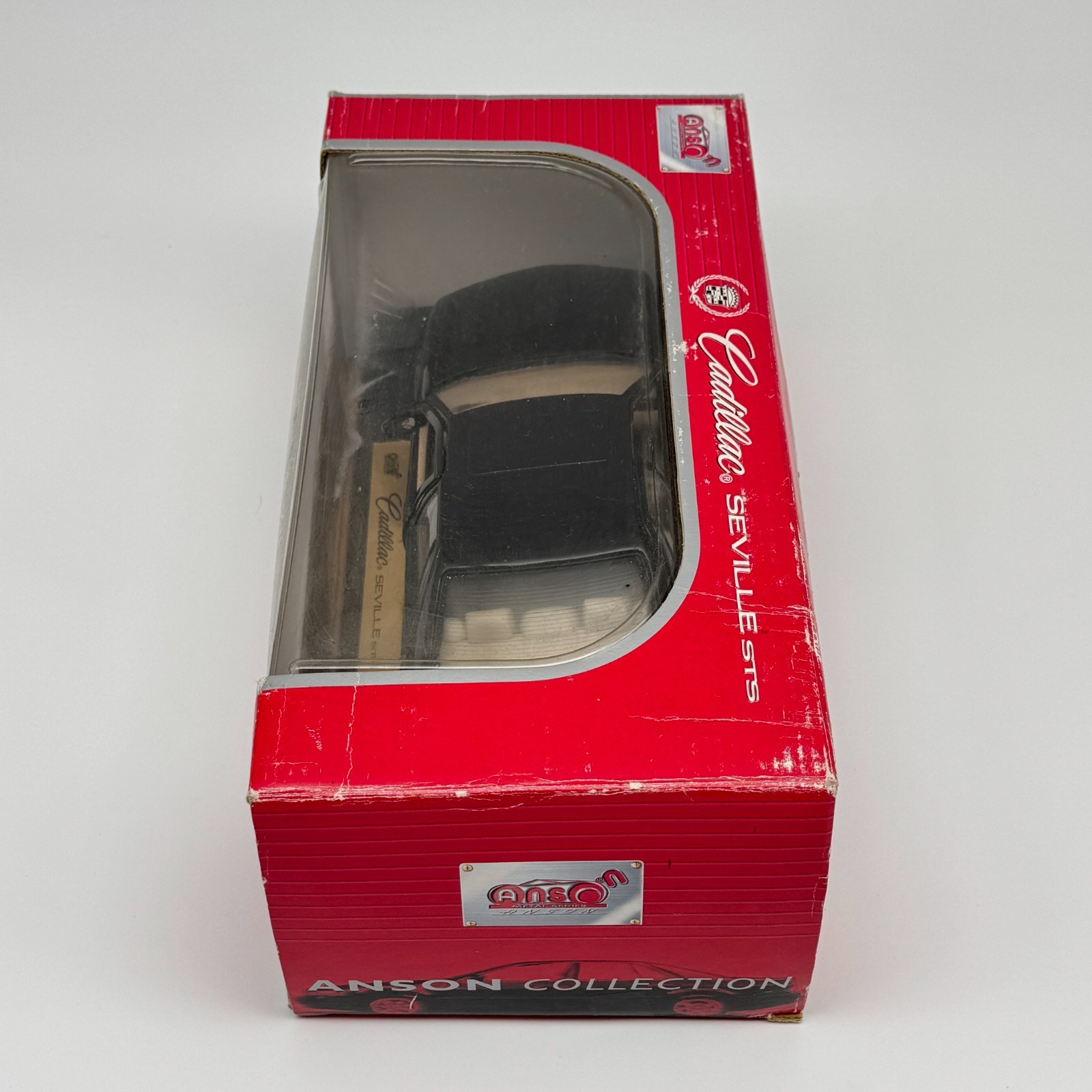 Anson Cadillac Seville STS Black Tan Interior 1:18 Scale Diecast Model Car Nib
