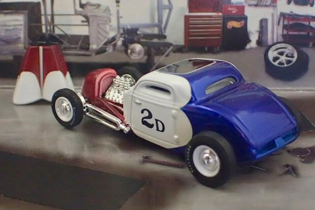 Pierson Brothers flathead V8 Speedster 1934 Ford Lakes Coupe 1/64 Scale LE R