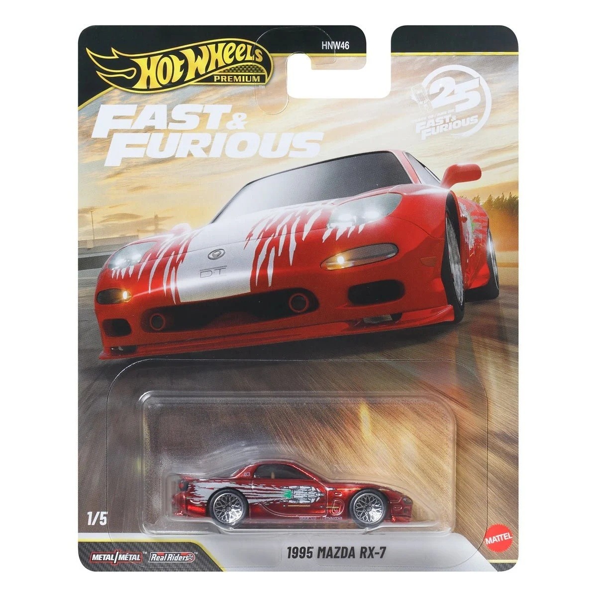 Hot Wheels Premium – 2026 Fast & Furious 1/5 1995 Mazda RX-7 (BBJHW71)
