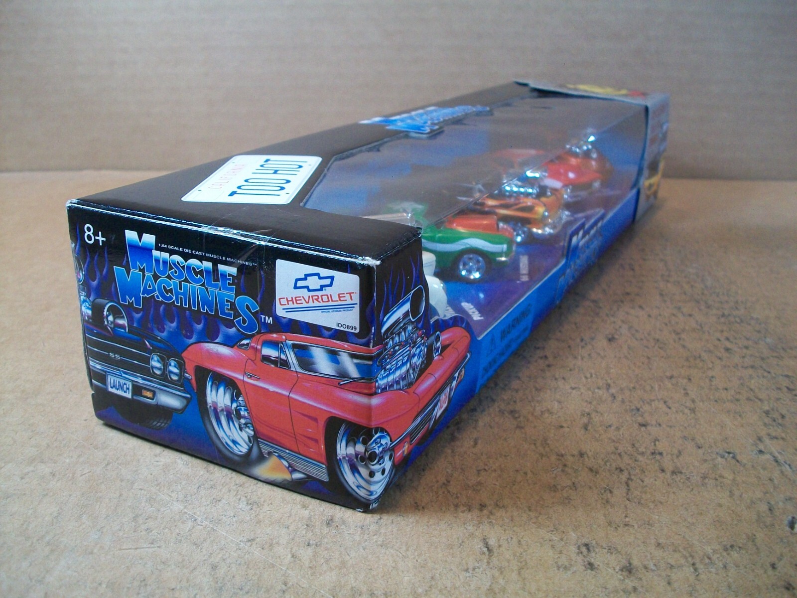 2001 Muscle Machines ~ California Too Hot ~ 5 Pack ~ 1:64 ~ Exclusive Xmas Cars