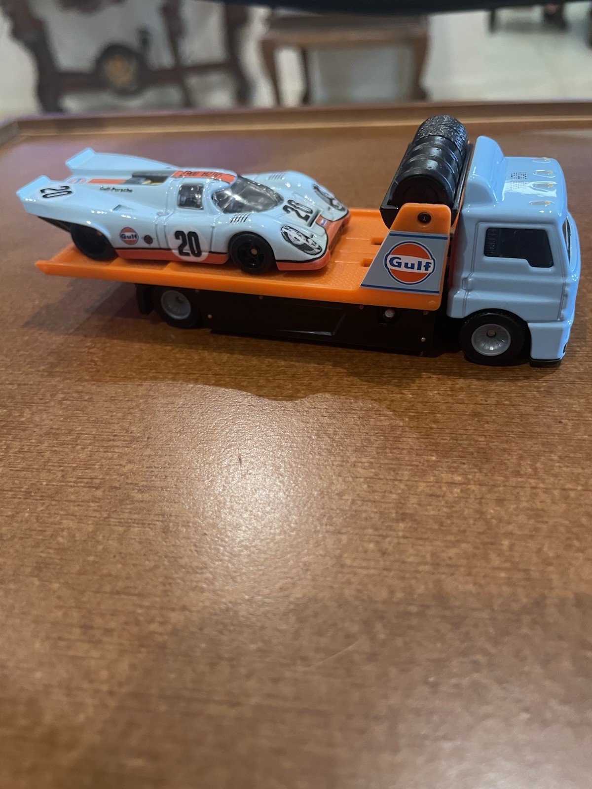 HOT WHEELS FACTORY PROTOTYPE GULF PORSCHE 917K/FLEET STREET HAULER RR RARE COMBO
