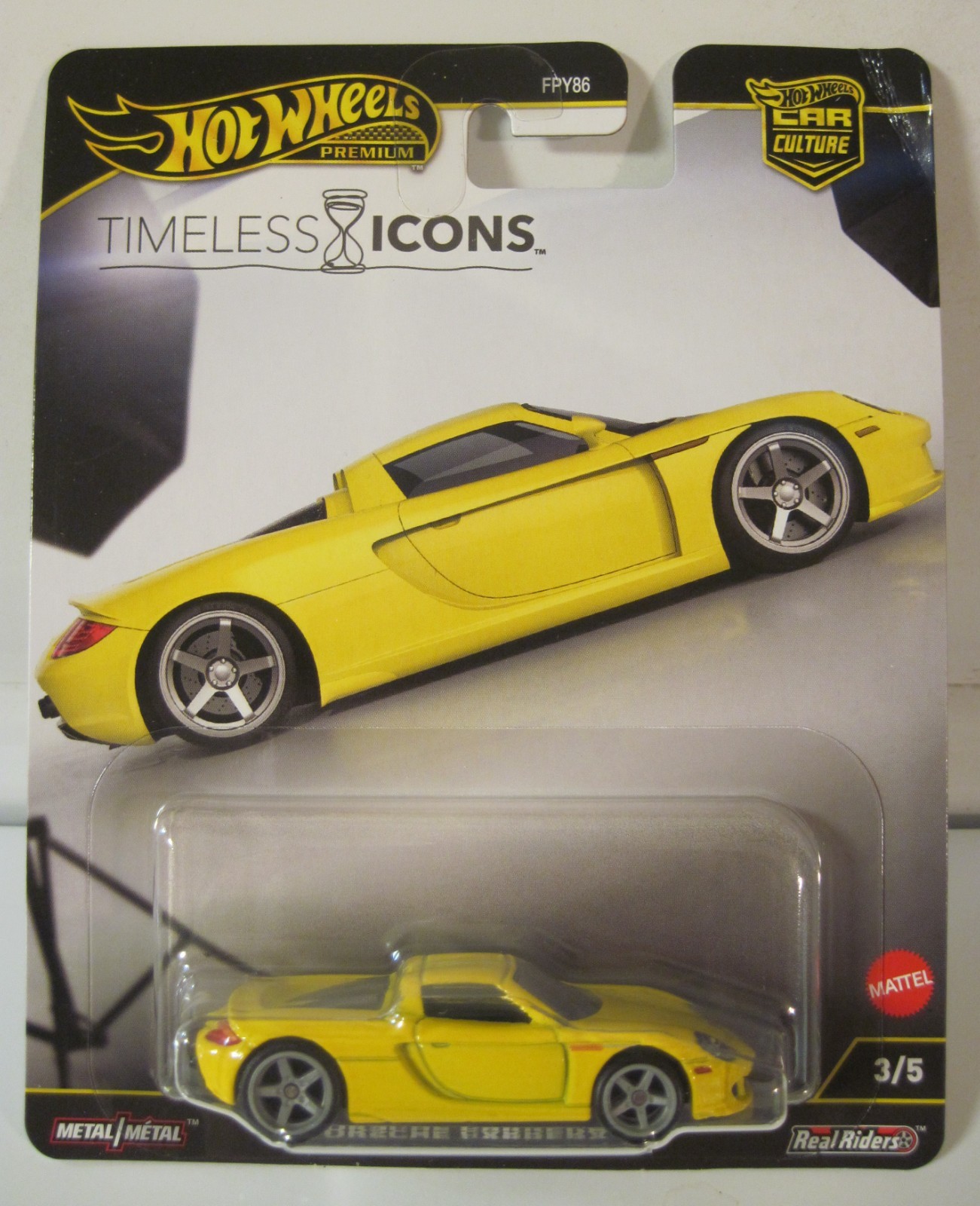 Hot Wheels 2025 Premium Car Culture Timeless Icons Porsche Carrera GT (Read)