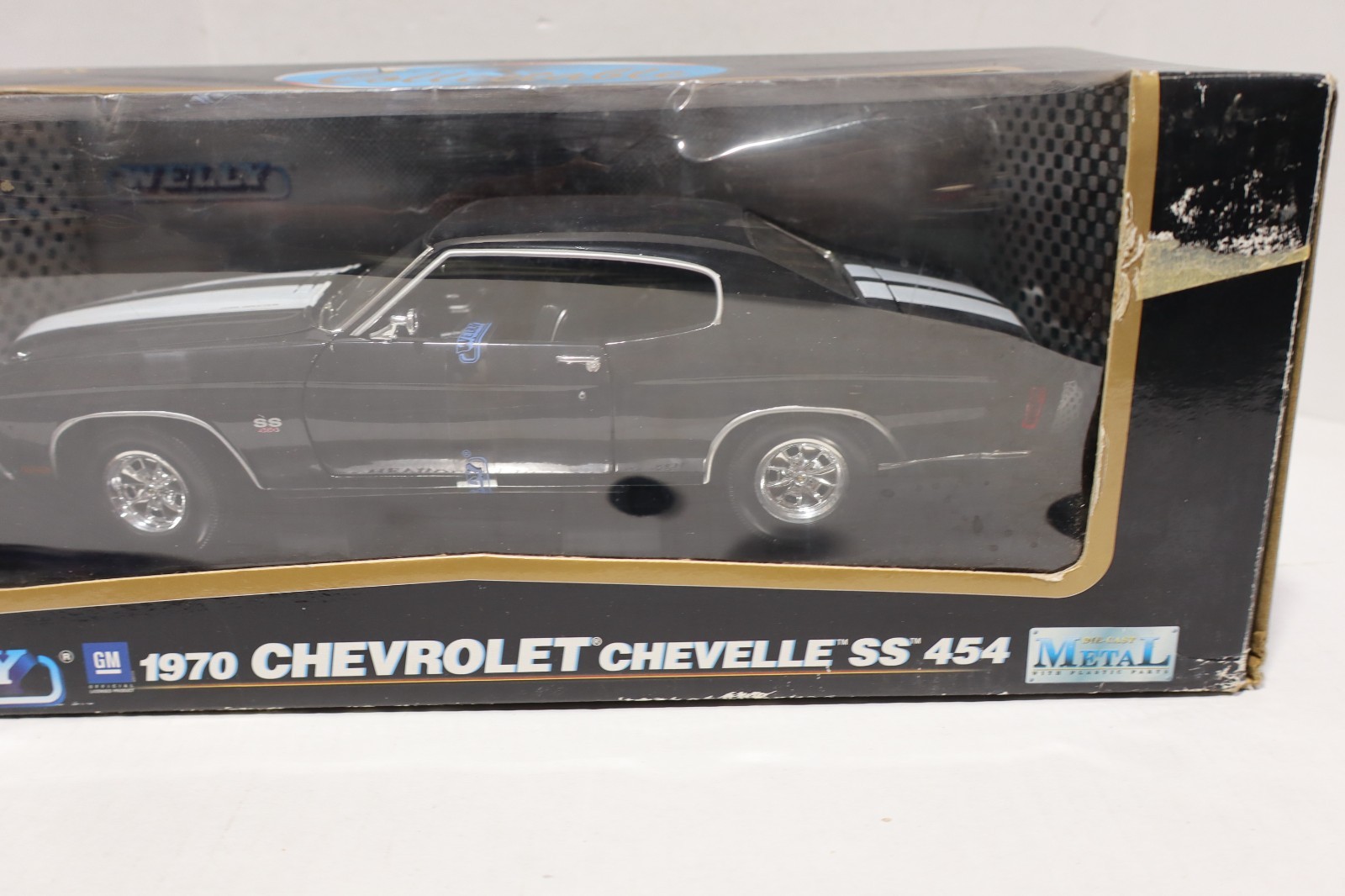 Welly “Collectable” 1:18 Scale 1970 Chevrolet Chevelle SS 454 Black NEW BOX WEAR